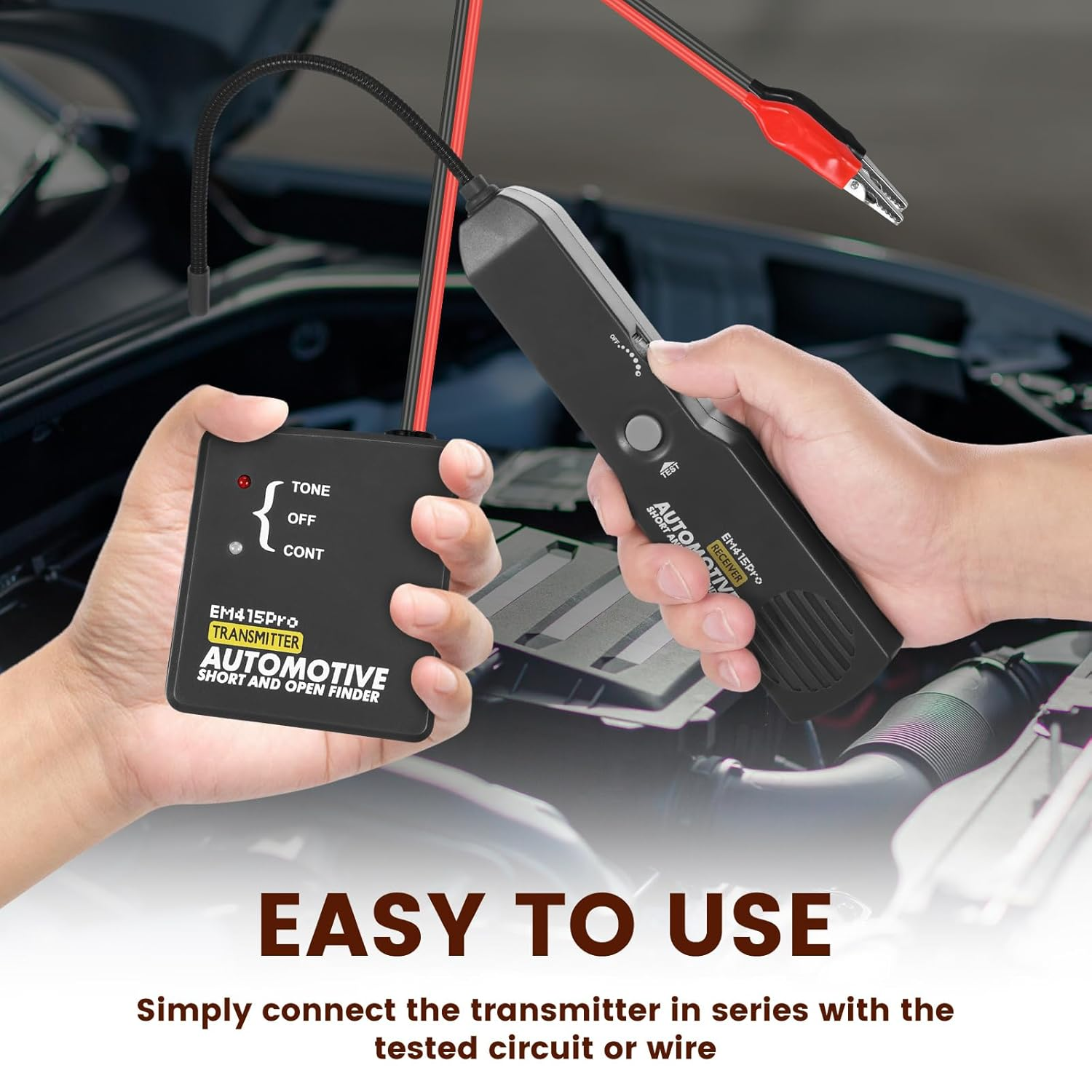 Electrical Short Open Finder for Em415Pro, Professional Wire Break Finder, Automotive Circuit Tester, Cable Fault Locator, DC 6-42V Adjustable Circuit Breaker Finder Tool for Cars Trucks