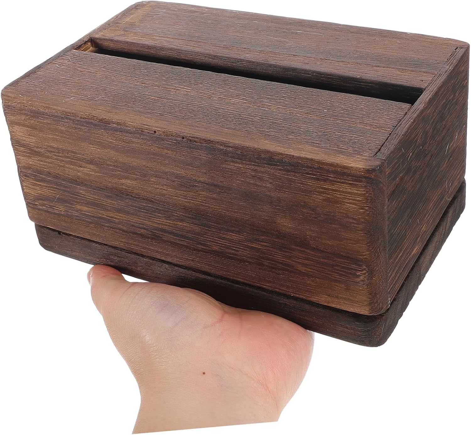 Ciieeo Elegant Wooden Tissue Box Napkin Holder Modern Design for Kitchen Dining