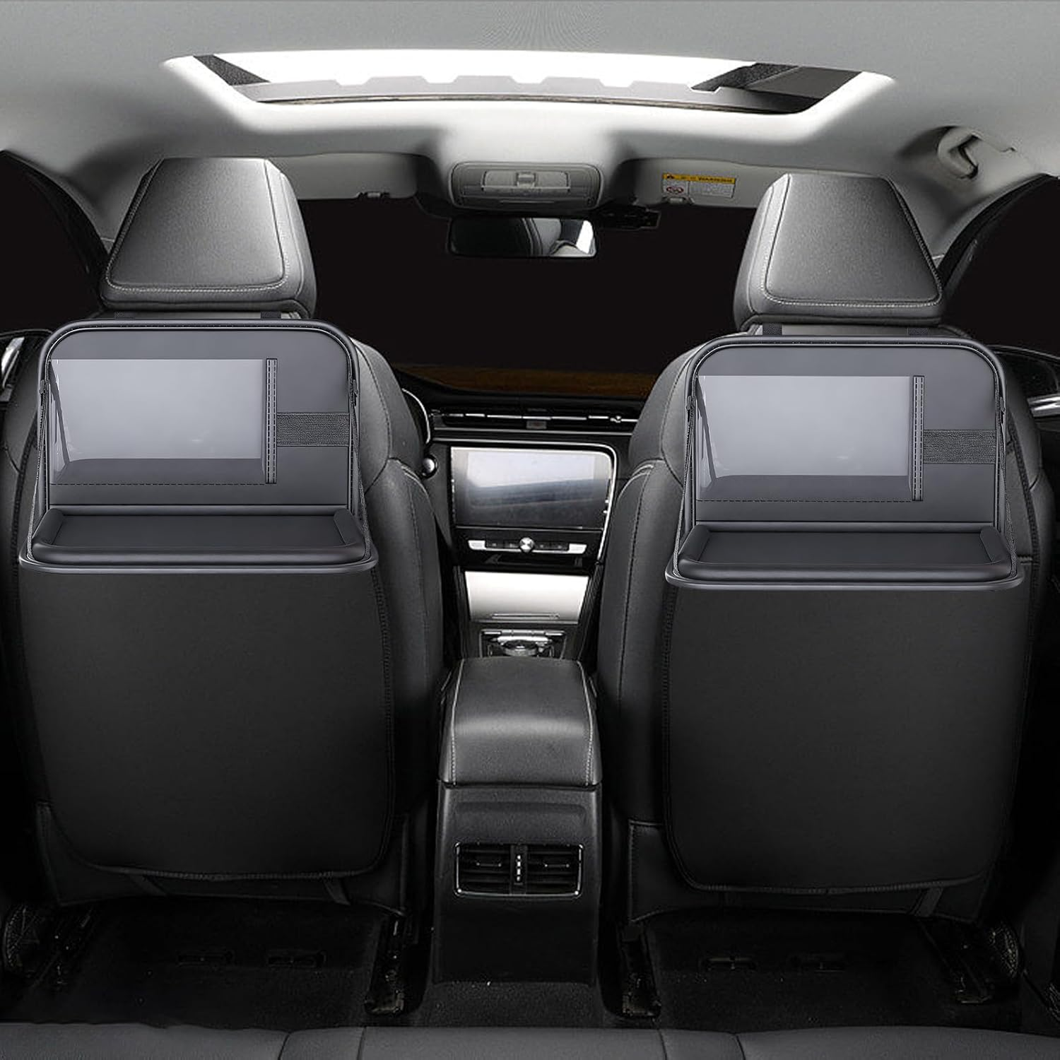 Car Tray for Kids | Folding Rear Desk Storage Laptop Holder | Car Table for Kids | for Long Ride Toddler Airplane Camping Snack Time Eating Office Work Passenger