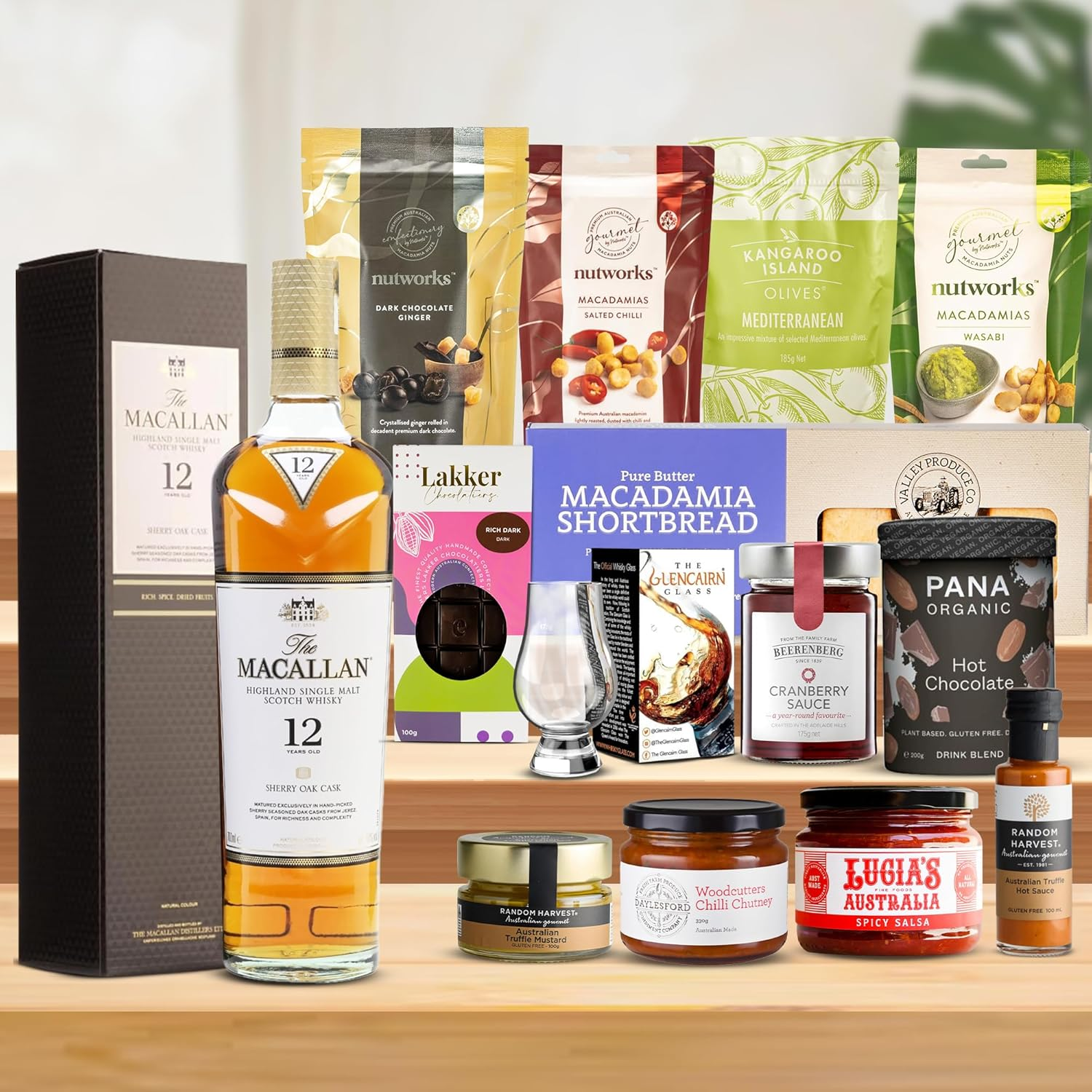 Luxury Gourmet Gift Hamper with Fine Whisky, Chocolates, Exquisite Condiments and Snacks, Perfect Birthday or Thank You Gift image number 6