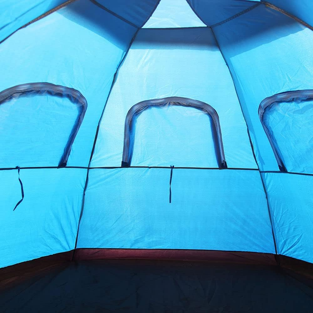 6 Person Instant POP up Camping Tent Sets up in Seconds Hiking Camping Fishing image number 2