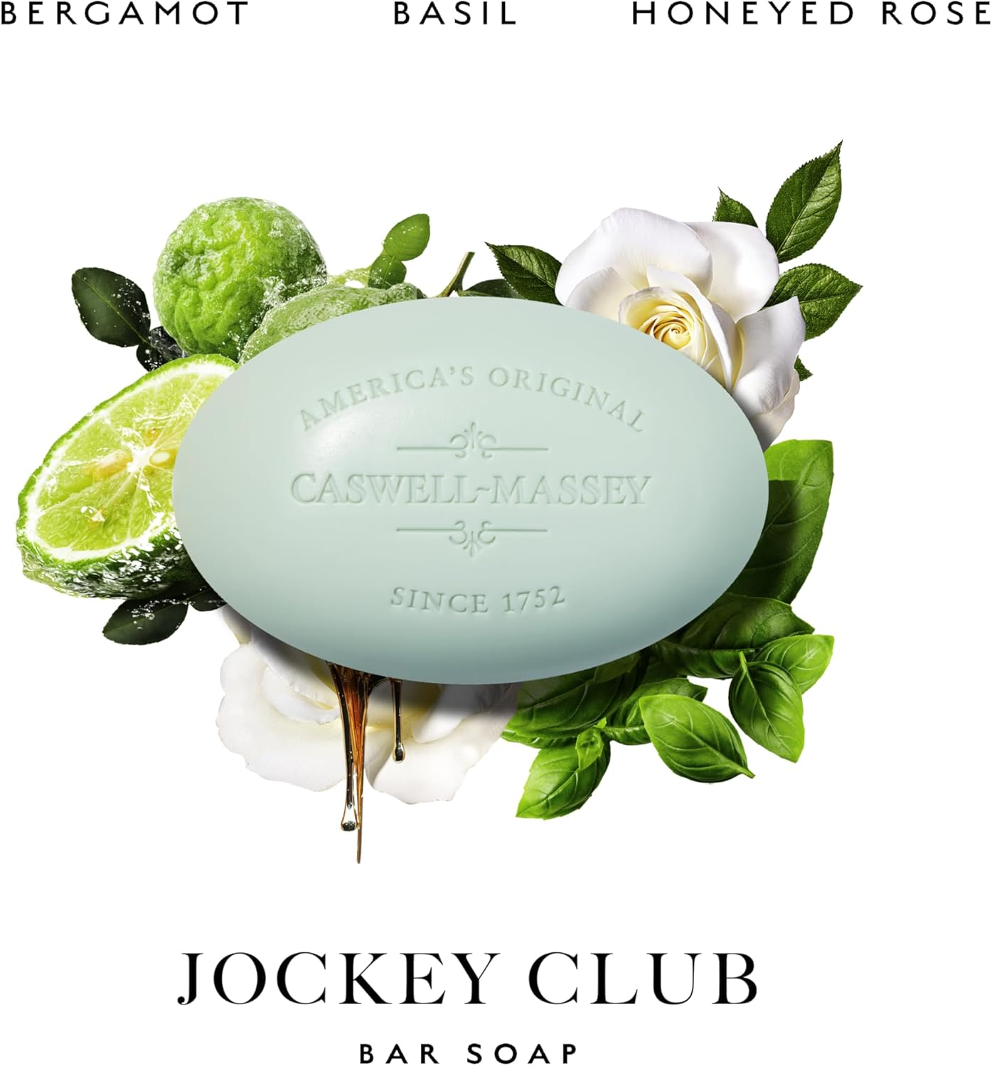 Caswell-Massey Men&rsquo;S Bar Soap, Moisturizing Body Wash for Bath or Shower, Men&rsquo;S Soap Bar for All Skin Types, Essential Oils & Plant-Based Formula, Jockey Club, 1 (5.8 Oz) Bar image number 5