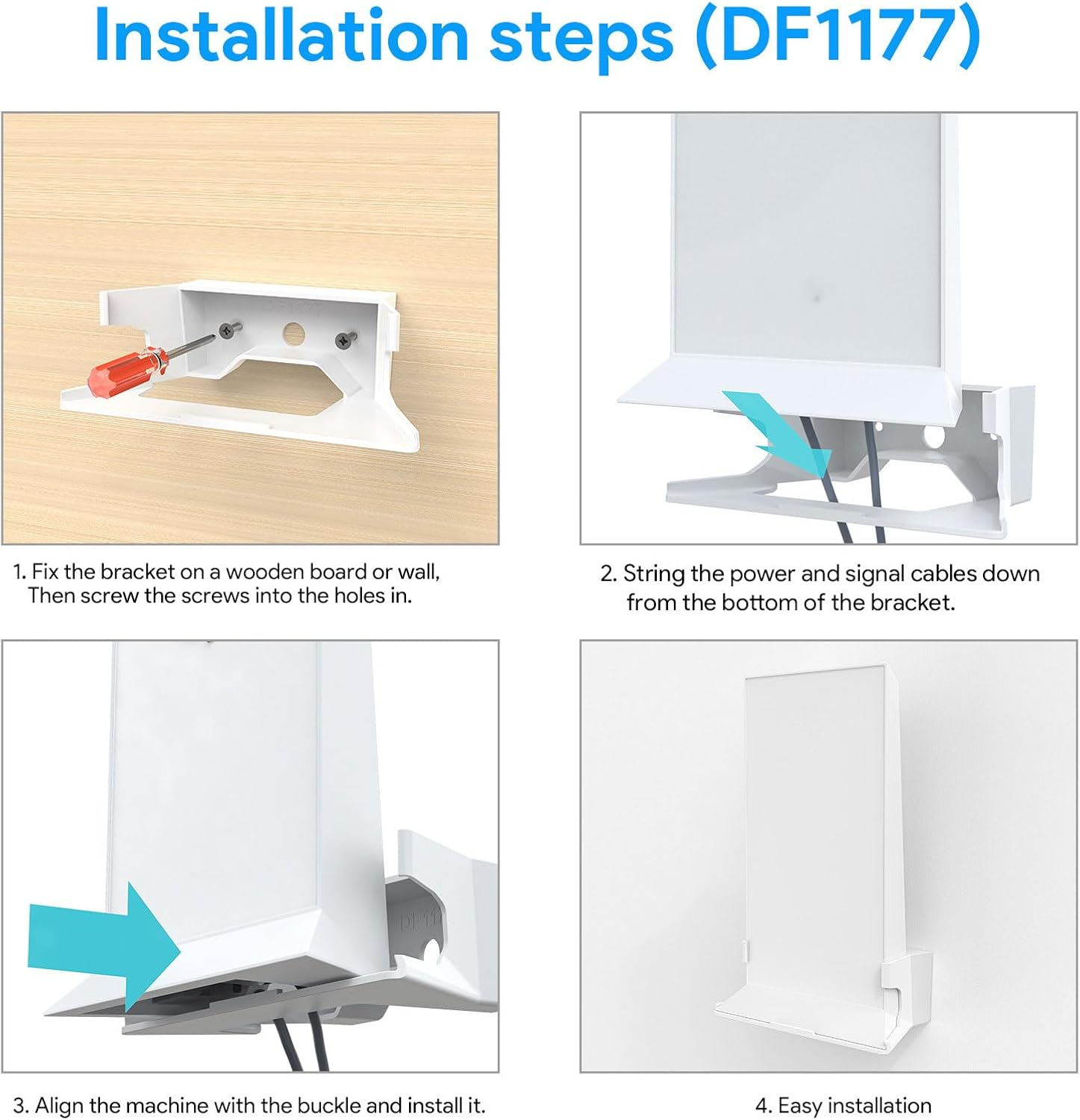 Universal Wall Mount Bracket Holder with Screw Mounting Kit for Mesh Wifi Routers - Heavy Duty Adjustable Easy Installation for Home Network Seamless Wifi Coverage Durable Construction image number 4