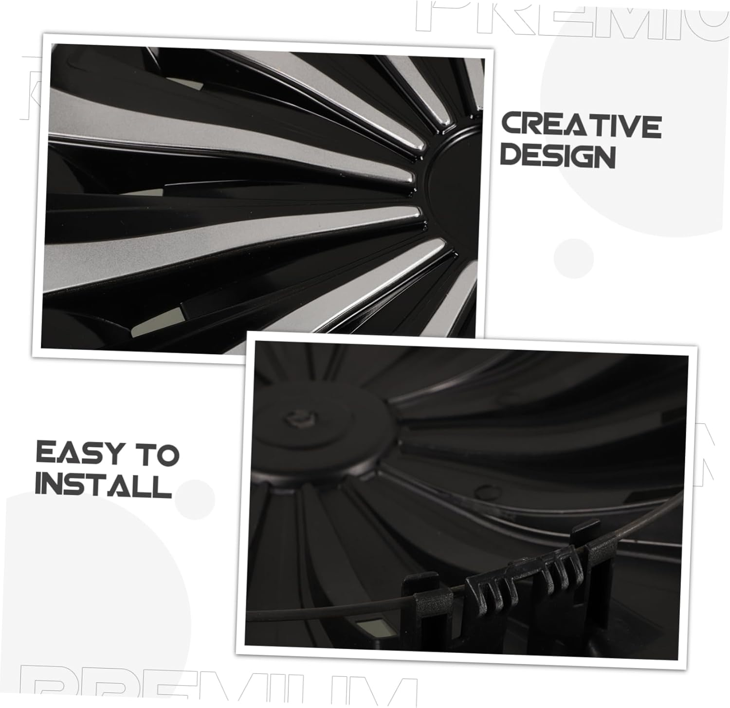 Ipetboom Car Hub Cap Wheel Hubcap Decorative Hubcaps Wheel Hub Covers Automotive for Cars and Vehicles Accessories image number 1