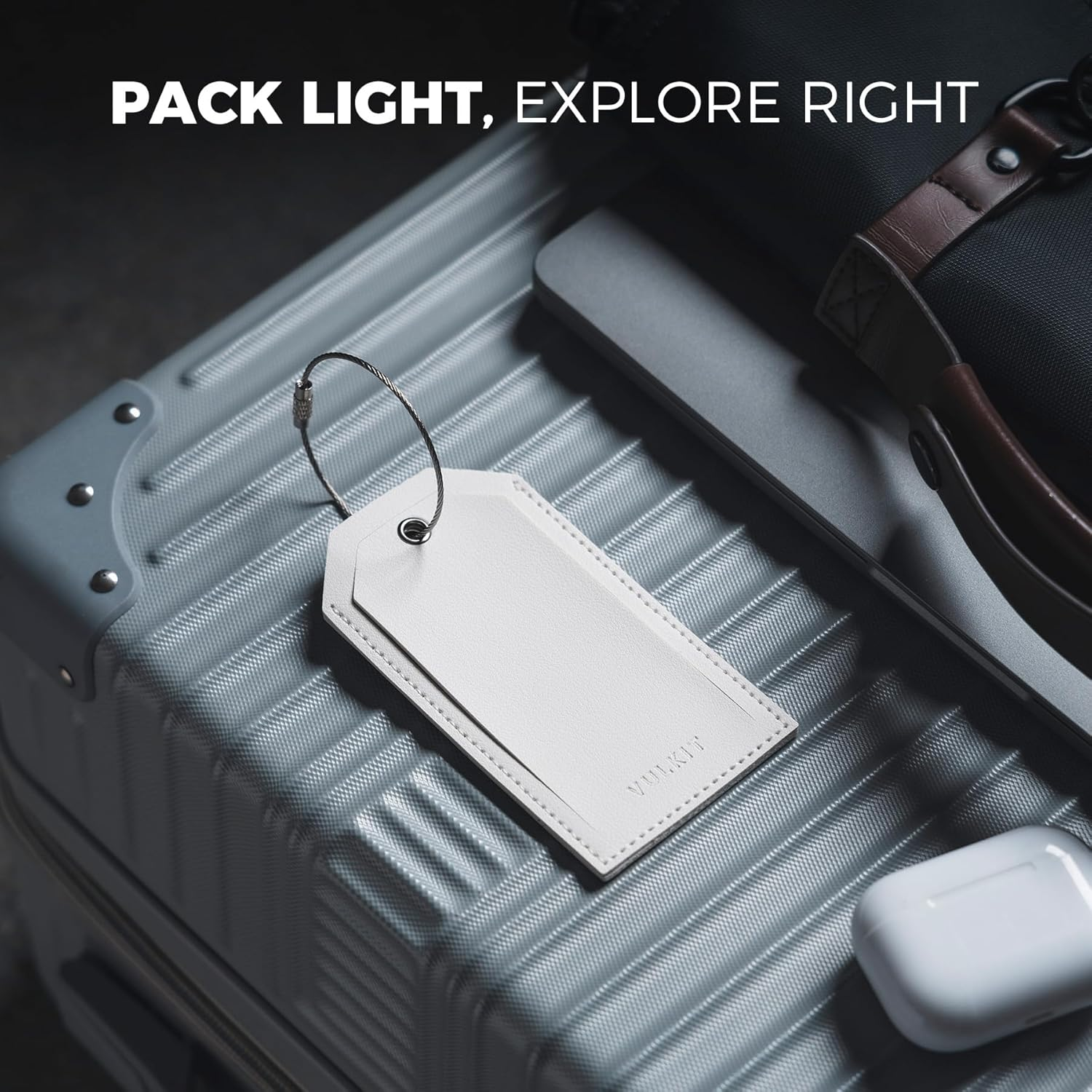 VULKIT Luggage Tags 2Pcs Travel Tags for Suitcase Backpacks Baggage, Travel Essentials & Cruise Accessories image number 3