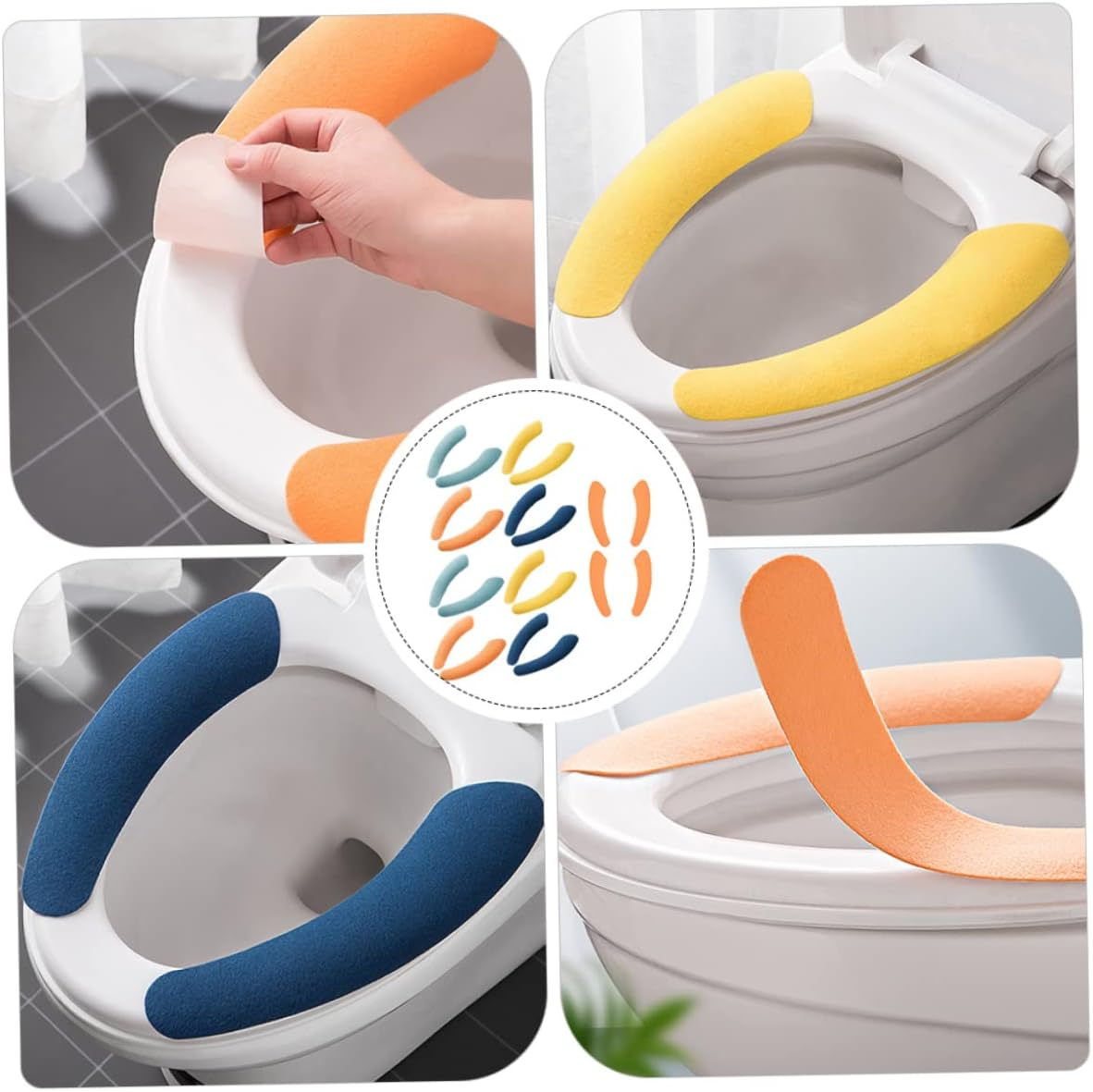 Angoily Toilet Seat Warmer Cover Mat Washable Toilet Seat Covers for Boys and Girls Random Color image number 6