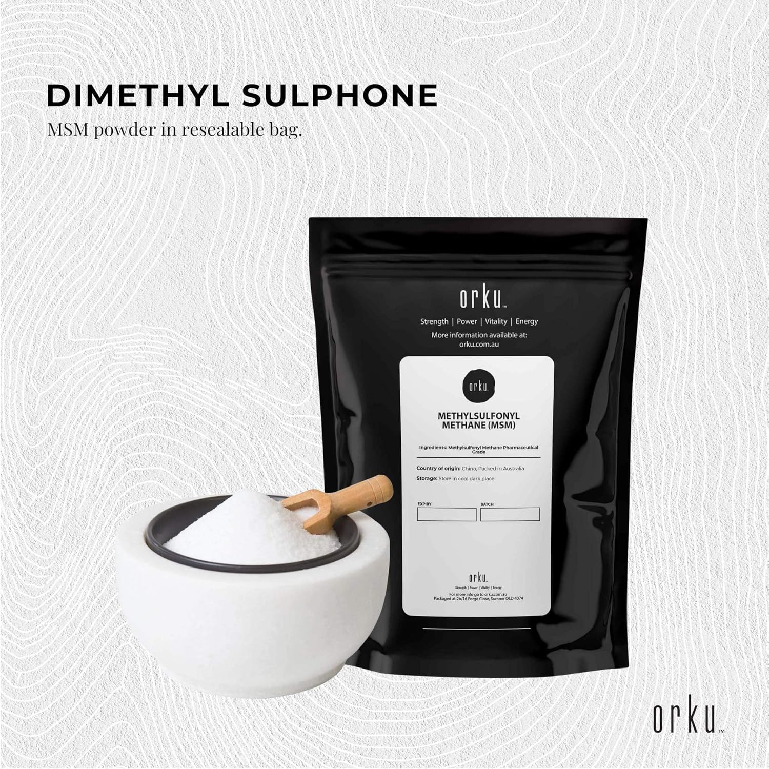 1Kg MSM Powder or Crystals Tub - 99% Pure Methylsulfonylmethane Dimethyl Sulfone image number 2