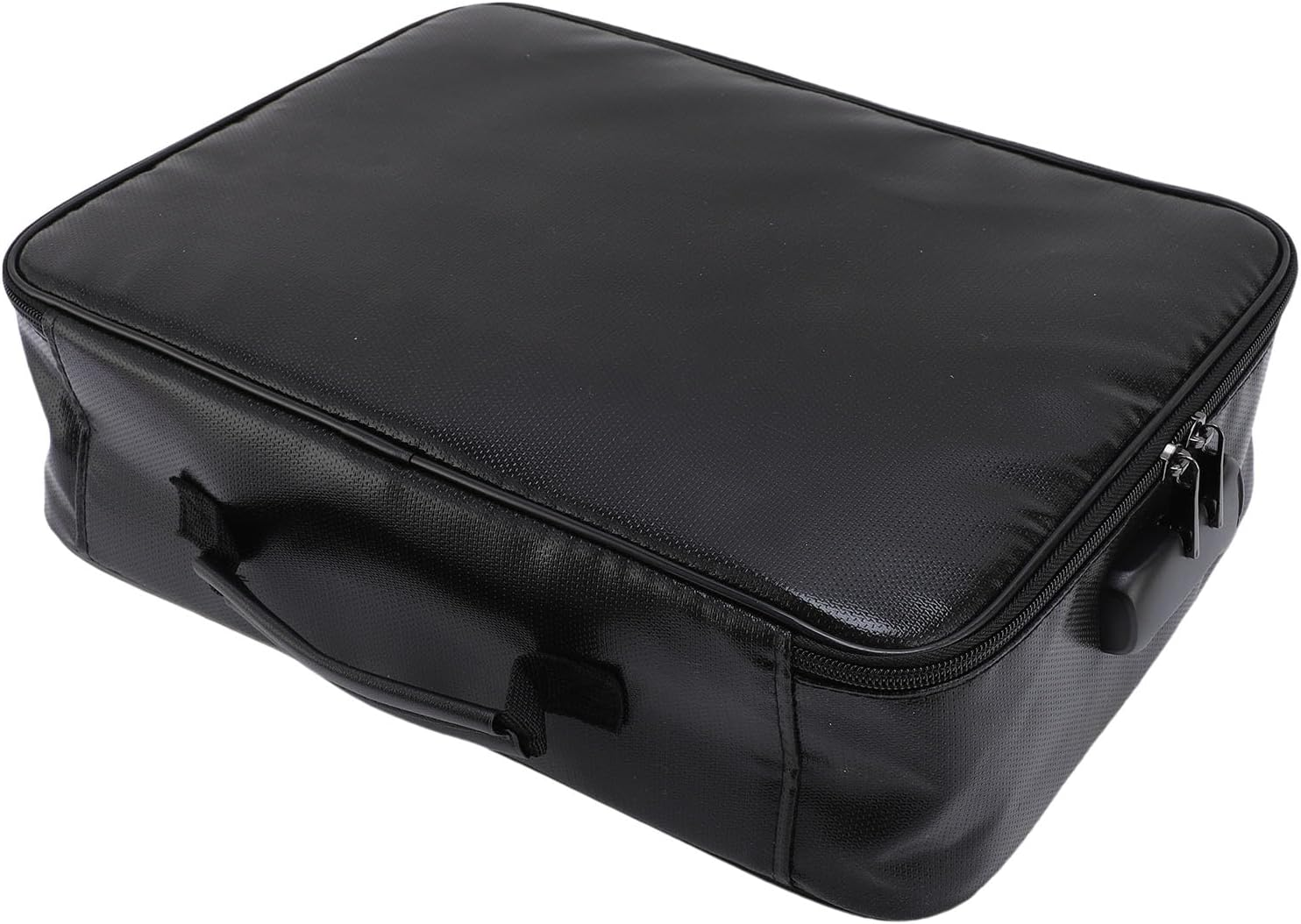 Plyisty Large Fireproof Document Bag with Combination Lock Enhanced Security File Bag for Passport Certificate Money Multiple Pockets Organizer Fiberglass Cloth image number 2