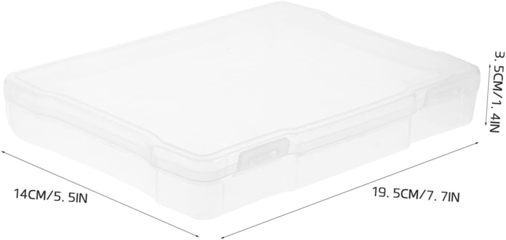 Homoyoyo 5Pcs Photo Storage Boxes Sealing Trading Card Cases Multi-Functional Craft Organizer Container Desktop Finishing Box image number 4