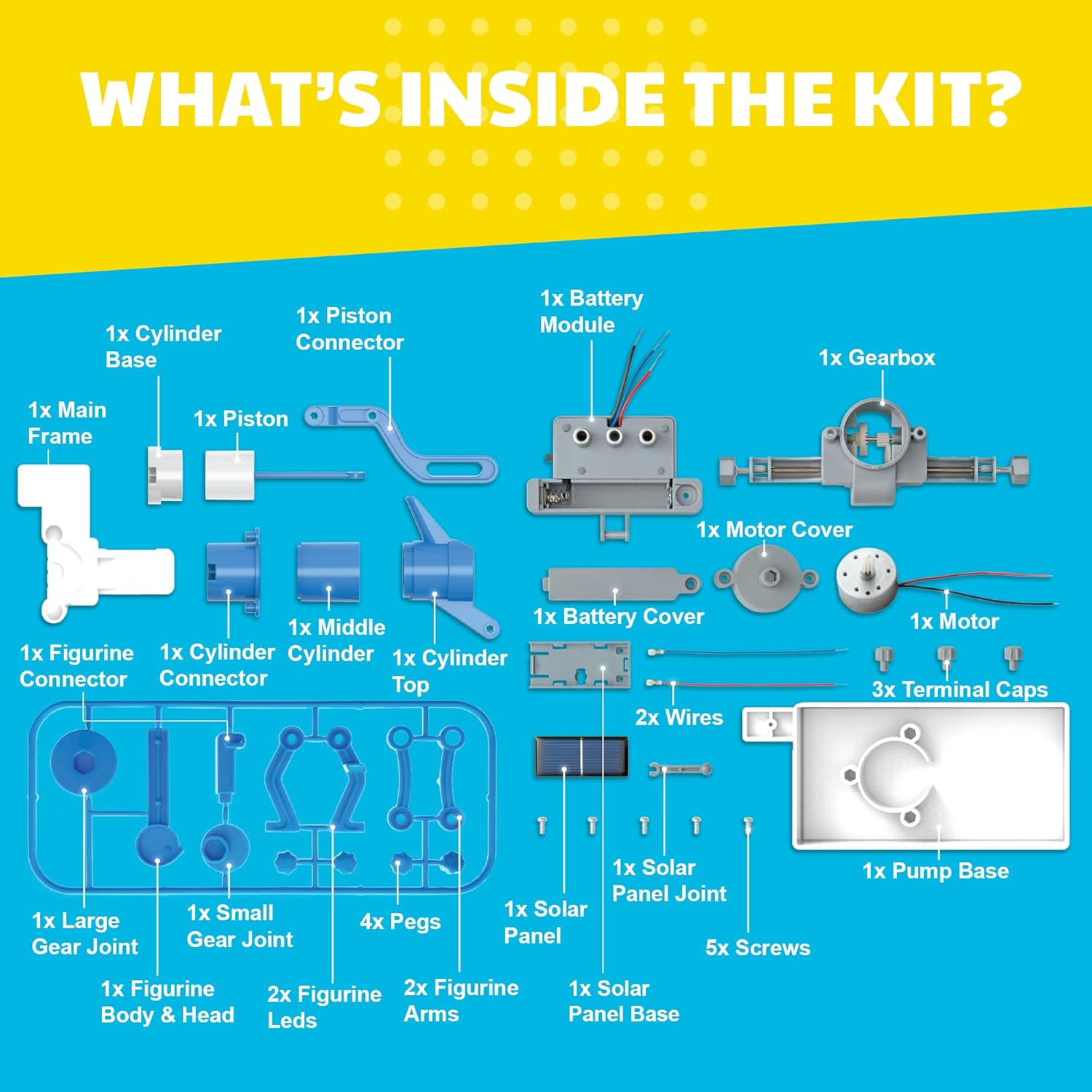 4M Green Science Water Pump, Solar Powered Hybrid Toy, Fun for All Ages, Learning Resource