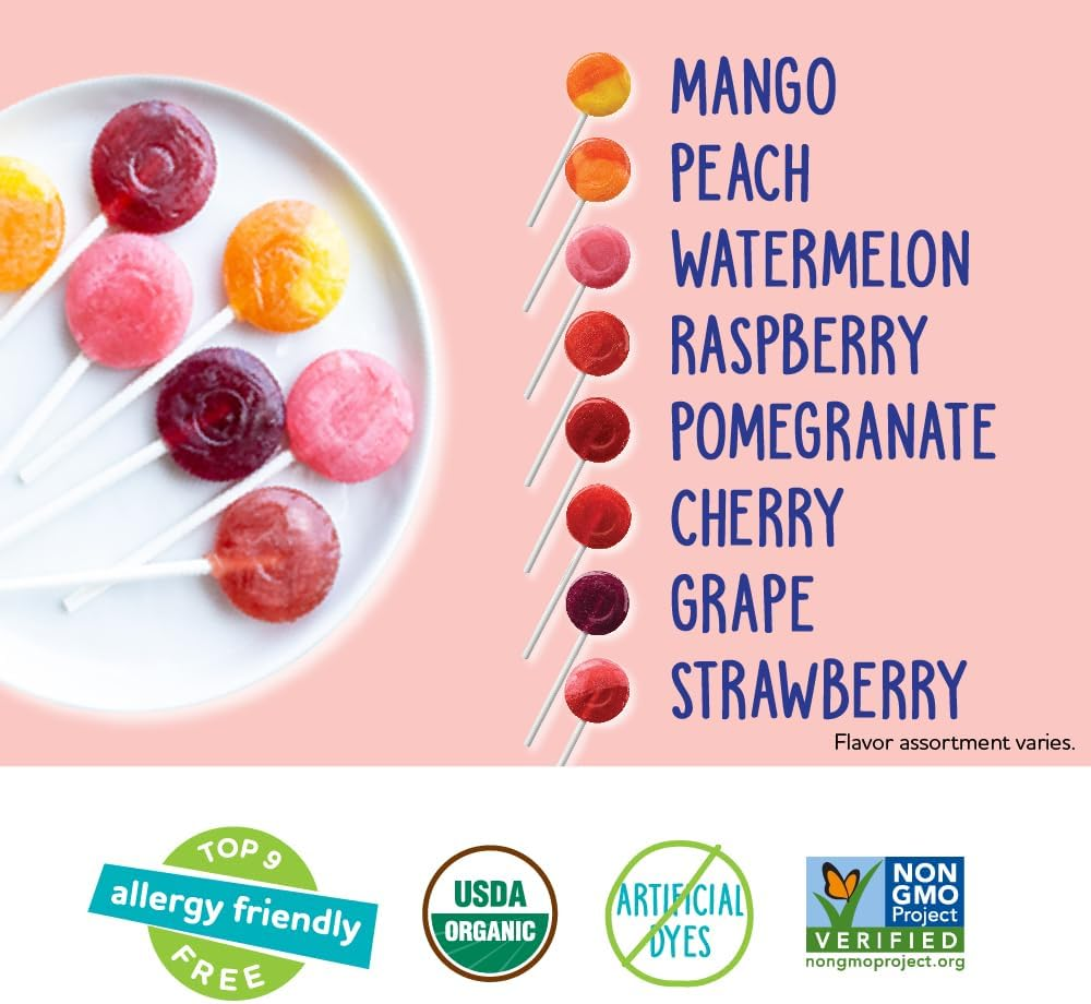 Yumearth Organic Lollipops, Assorted Flavors, 50 Count image number 4