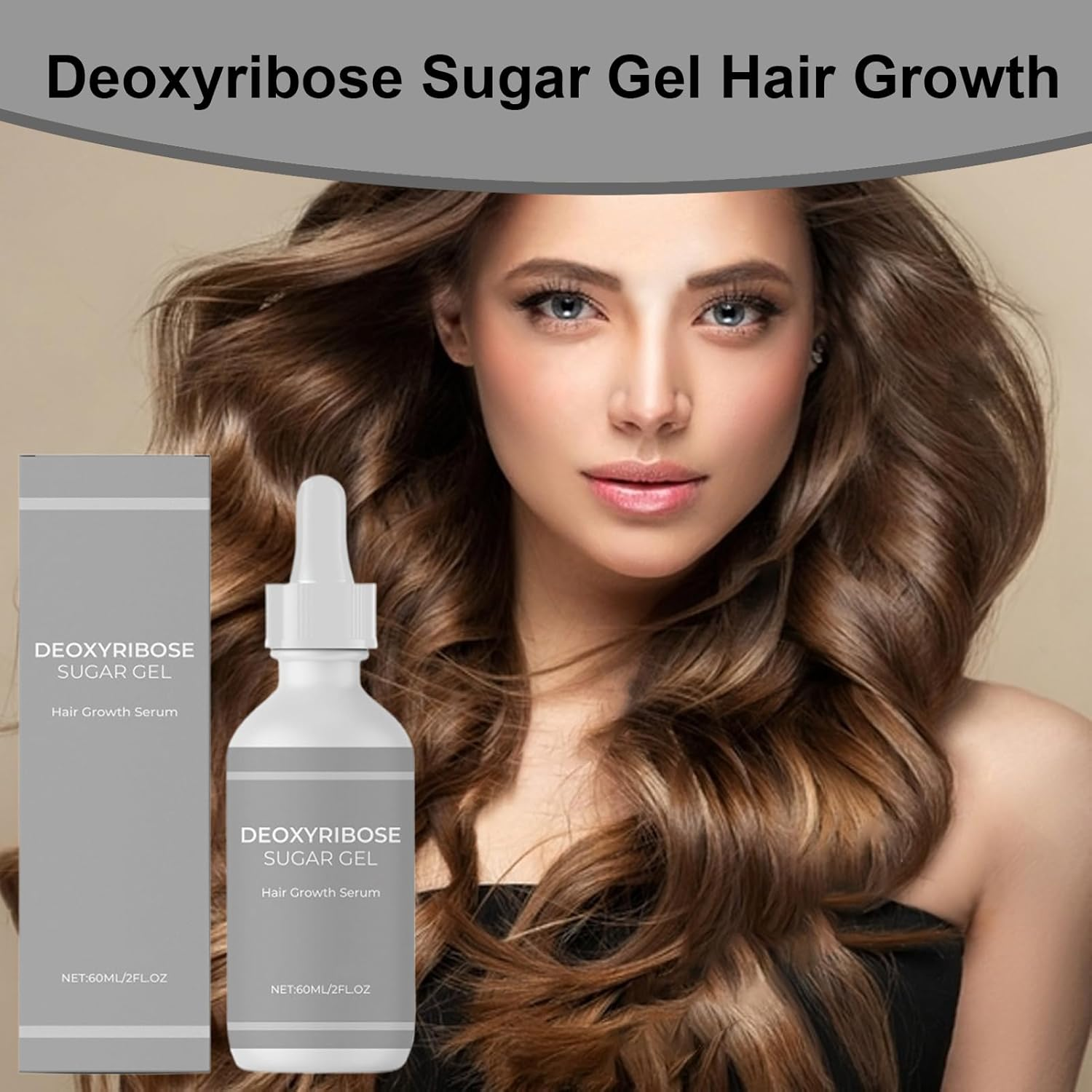 3Pcs Deoxyribose Sugar Gel Hair Growth, 3X60Ml Deoxyribose Sugar Hair Growth Serums, Serums Oil for Strengthening Hairs, Hairs Treatments Oil for Men and Women image number 4