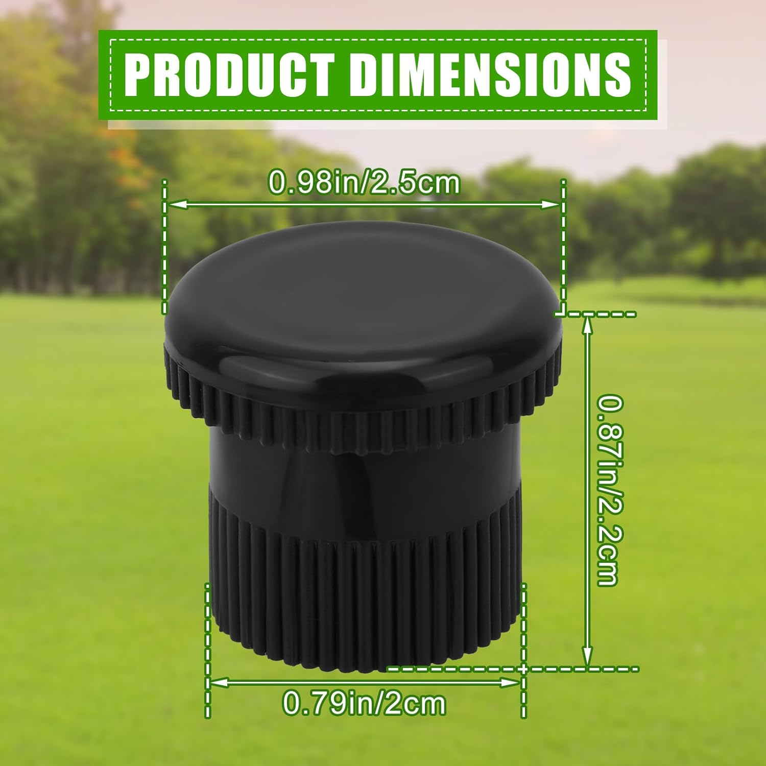 10Pcs Spray Shut off Nozzle Compatible with Hunter Pro Spray PS Ultra Heads 916400Sp, Plastic Sprinkle Shut off Nozzles with Filters for Prevent Unnecessary Runoff or Over-Irrigation(Black) image number 5