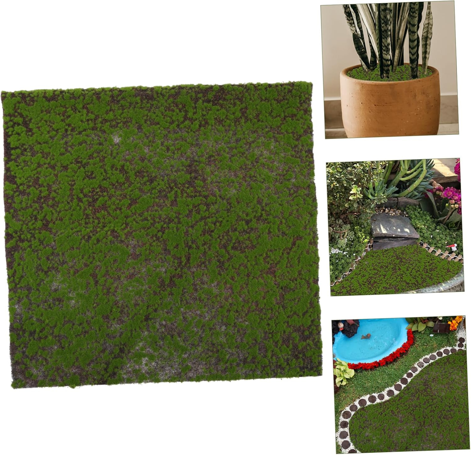 HOOTNEE Artificial Moss Fake Grass Micro Landscape Accessory Realistic Turf for Fairy Garden Decor image number 2