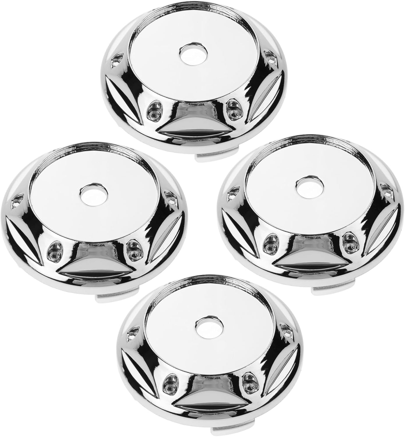 Happyyami 4Pcs 68Mm Silver Auto Wheel Hub Center Caps Car Rim Center Caps Replacement for Vehicle Wheels image number 6