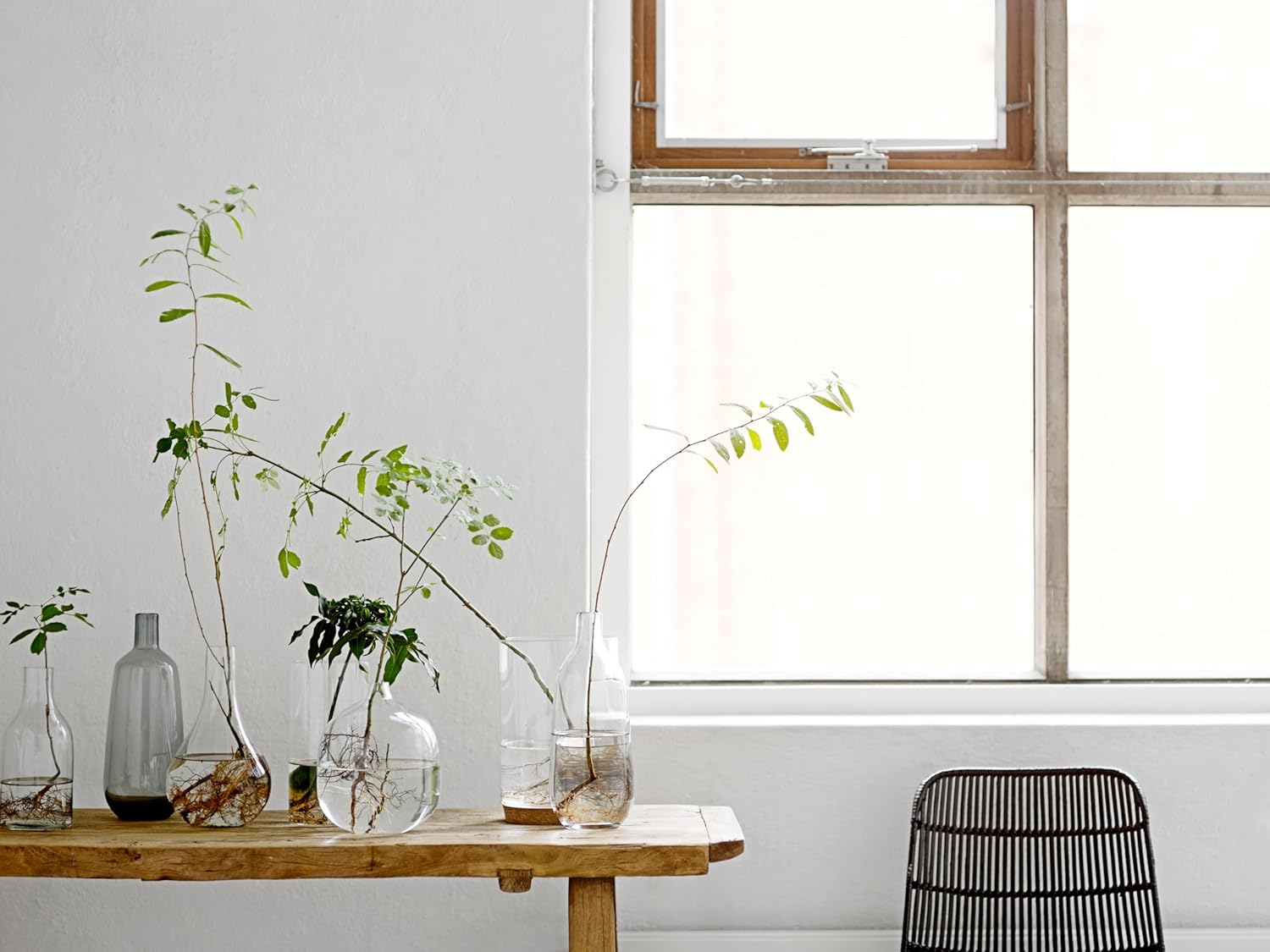 Bloomingville Stout Clear Glass Vase image number 6