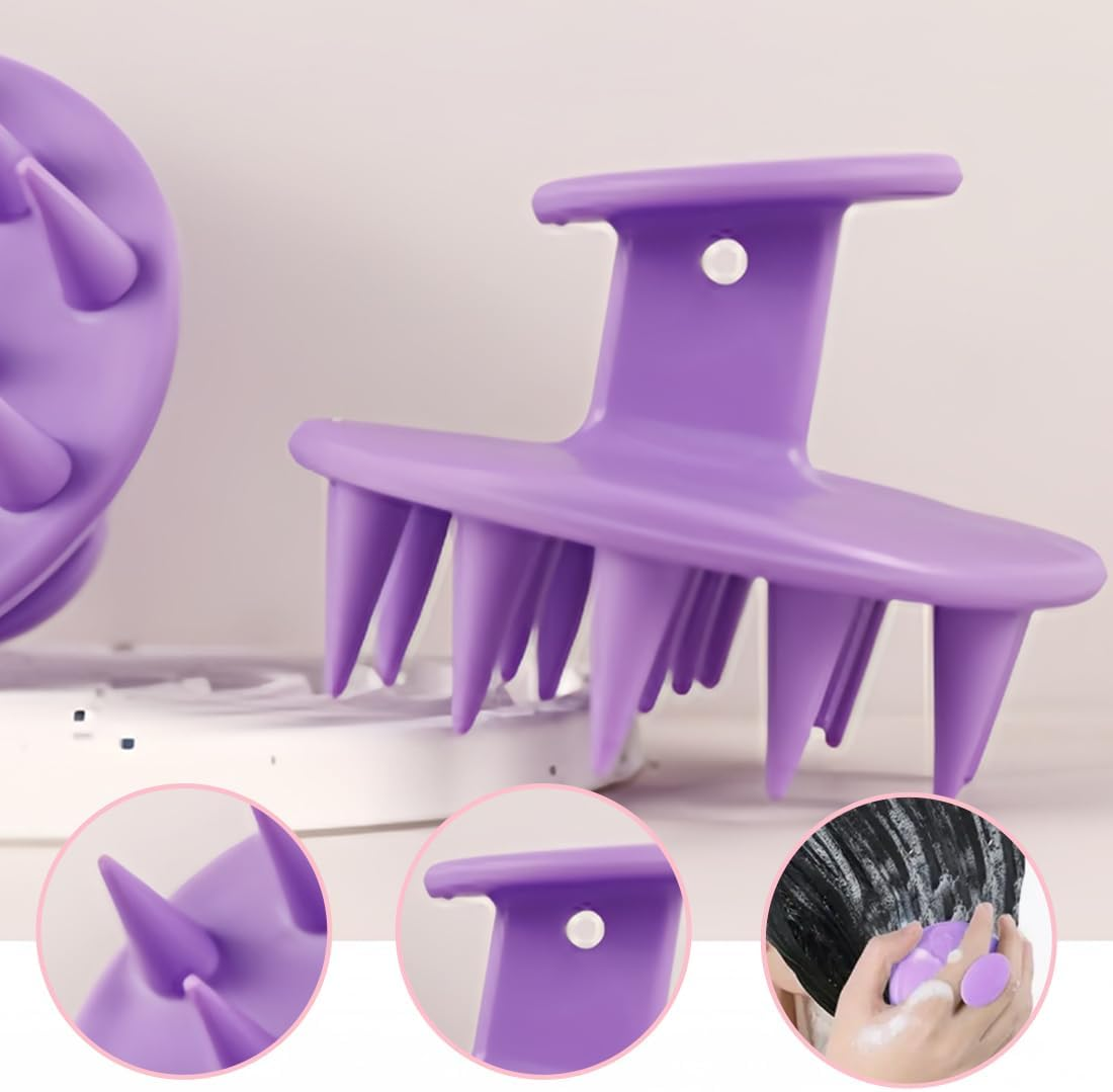 LQIOACU Pack of 2 Scalp Massage Brush, Scalp Massager, Head Massage Brush, Shampoo Brush for Exfoliating and Head Massage image number 1