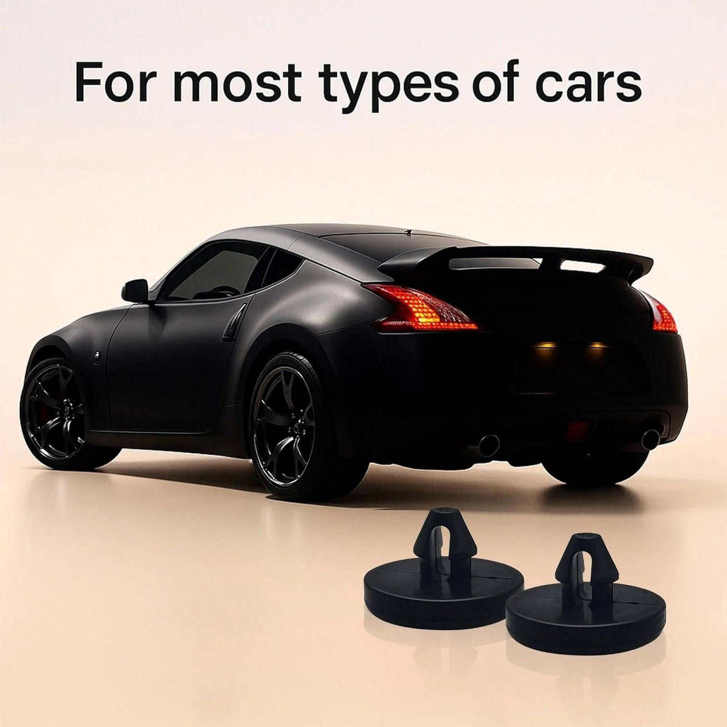 Brake Pedal Stopper 4 PCS, Car Truck Auto Brake Pedal Pad, Universal Fit, Compact Size, Durable Design, Light Switch Stopper, Compatible with Most Cars, Black, Easy to Use, Replacement Part &ndash; Ruibex image number 1