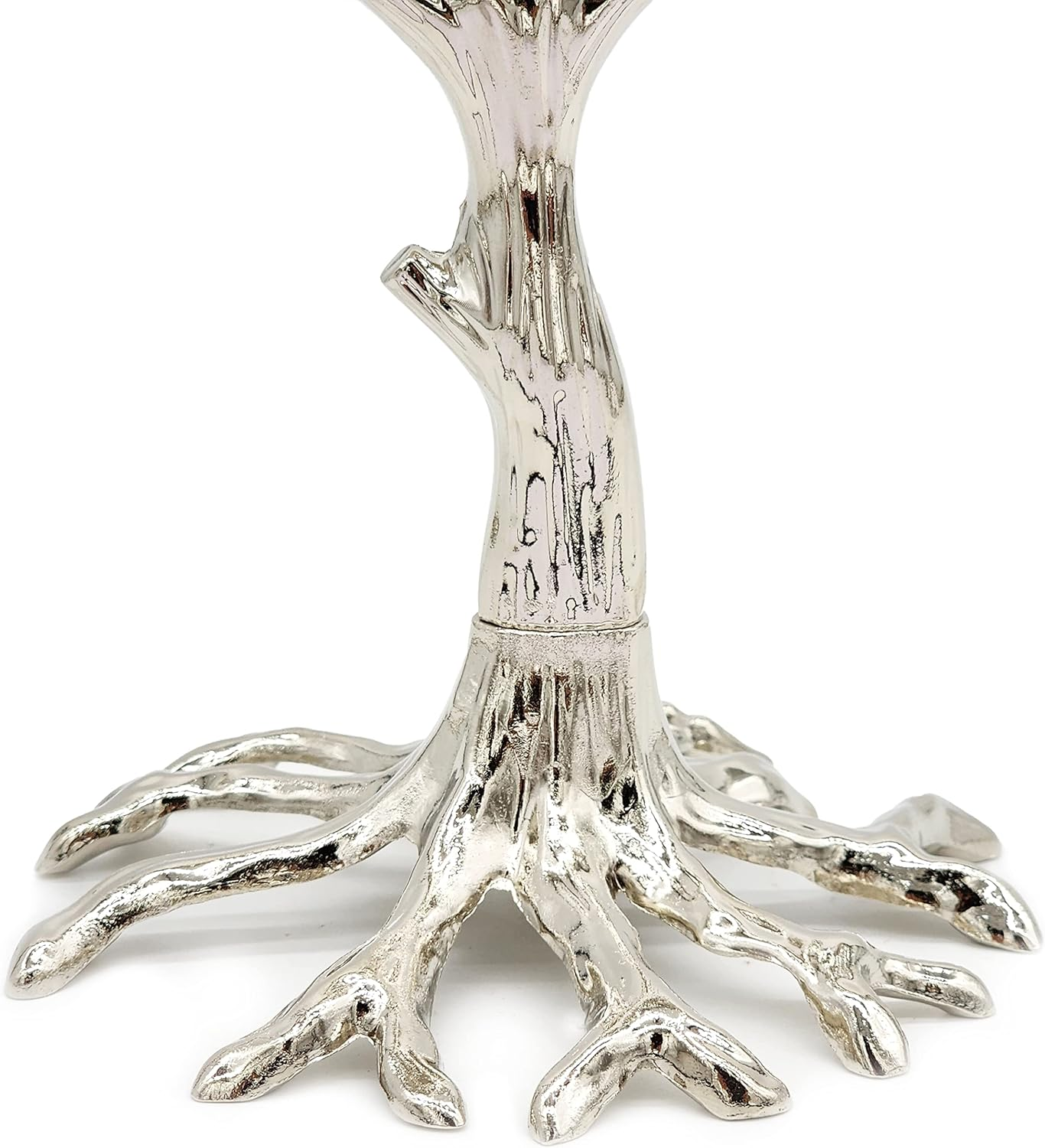 Menorah Tree of Life Rustic Nickel Finish for Hanukkah image number 3