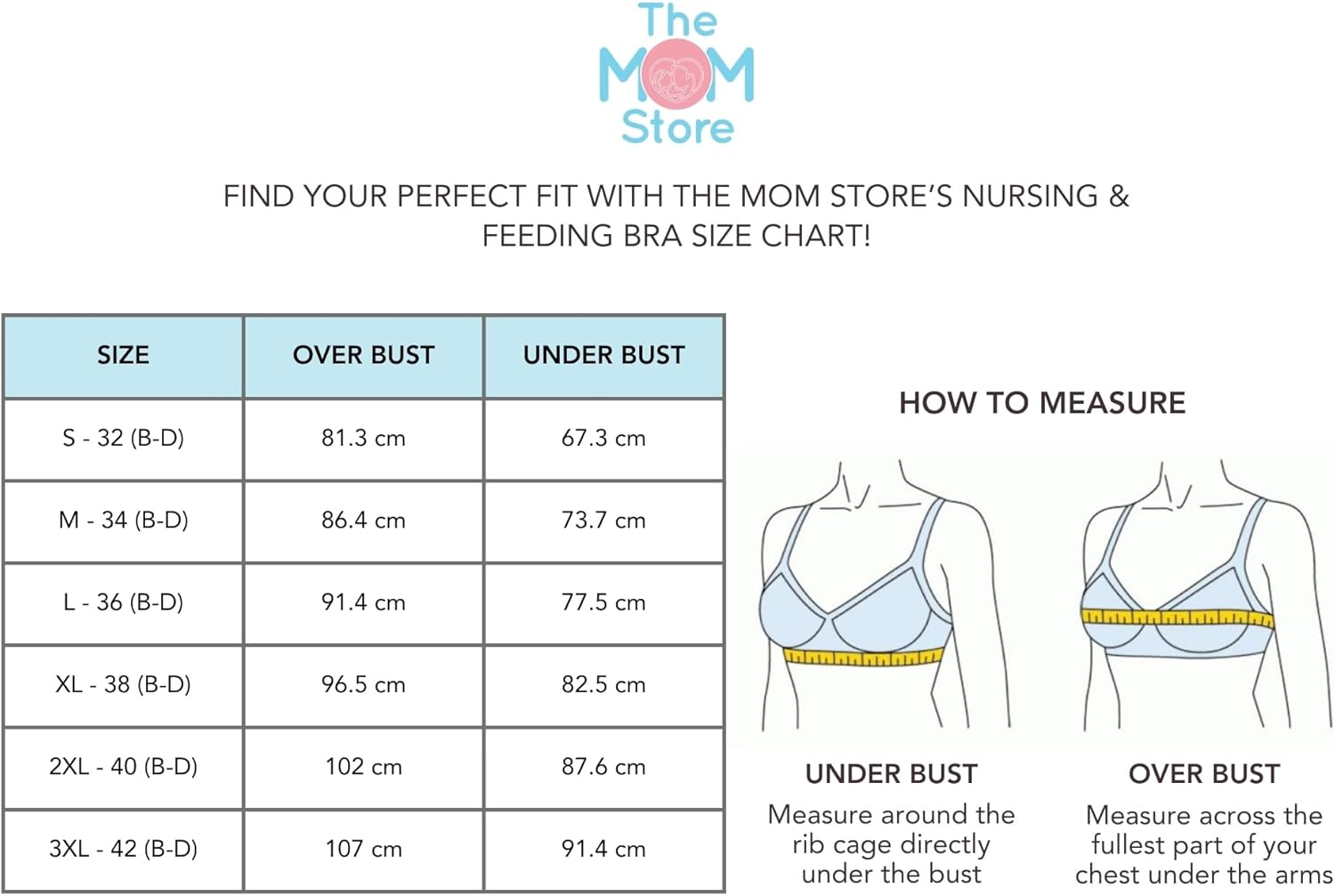 The Mom Store Mom Nursing Bra | Full Coverage Non Padded Bra | Feeding Bra | Maternity Bra | Non Wired Bra | Cotton Blend image number 3