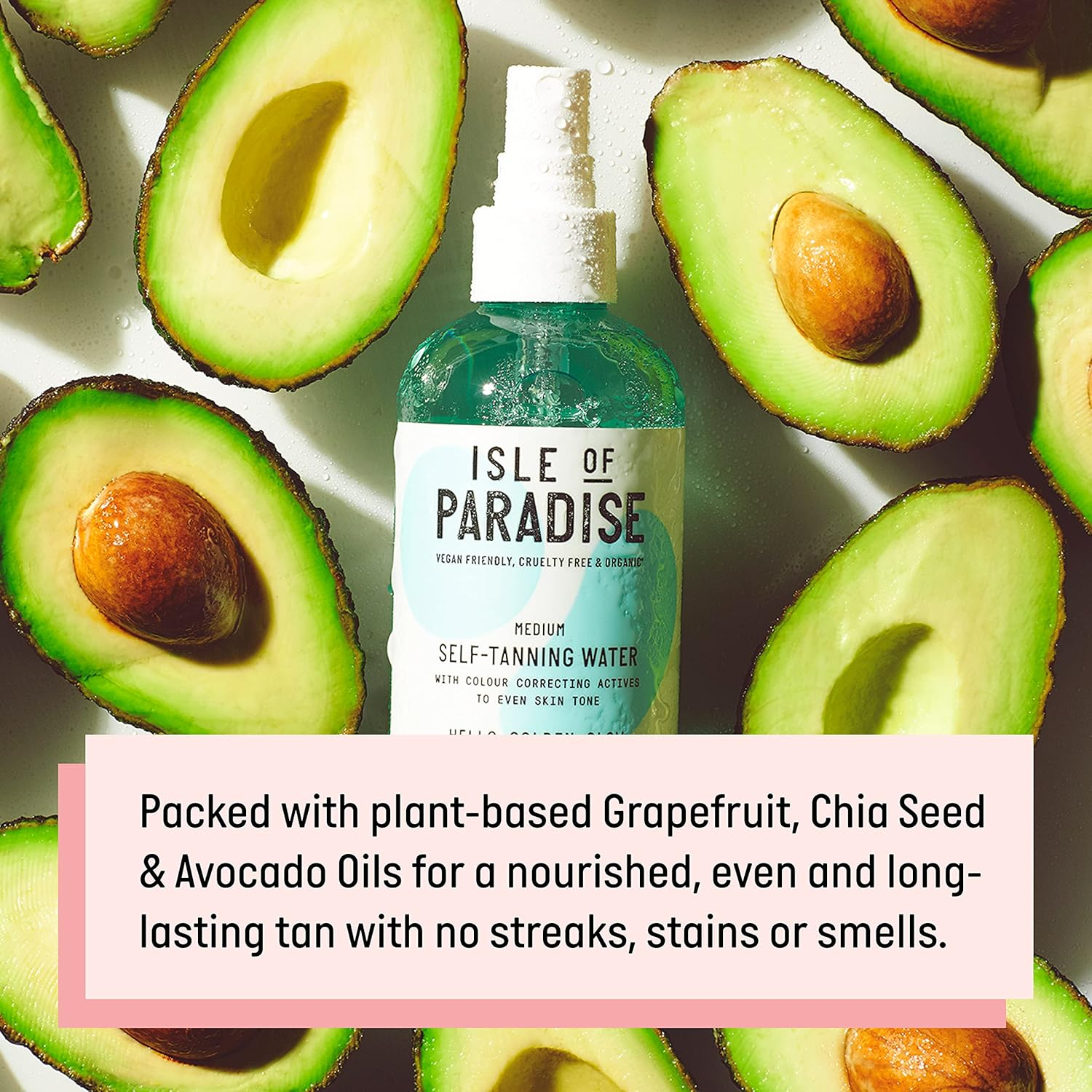 Isle of Paradise Fake Tan Water Dark (200 Ml) Hydrating Self Tanning Water Natural Ingredients & Vegan image number 3