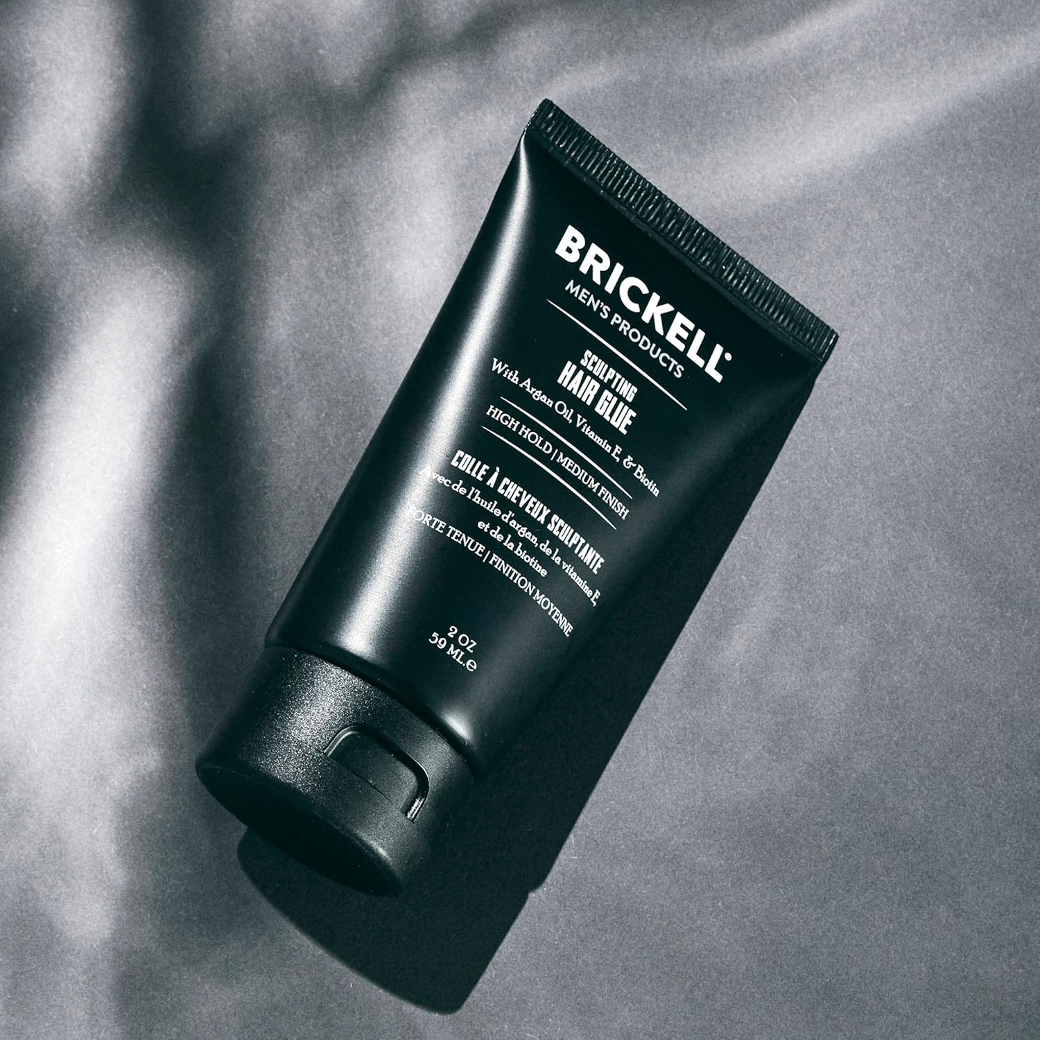 Brickell Men'S Sculpting Hair Glue for Men, All Day Lasting Hold for Sculpting and Shaping Hair, 2 Ounce, Scented