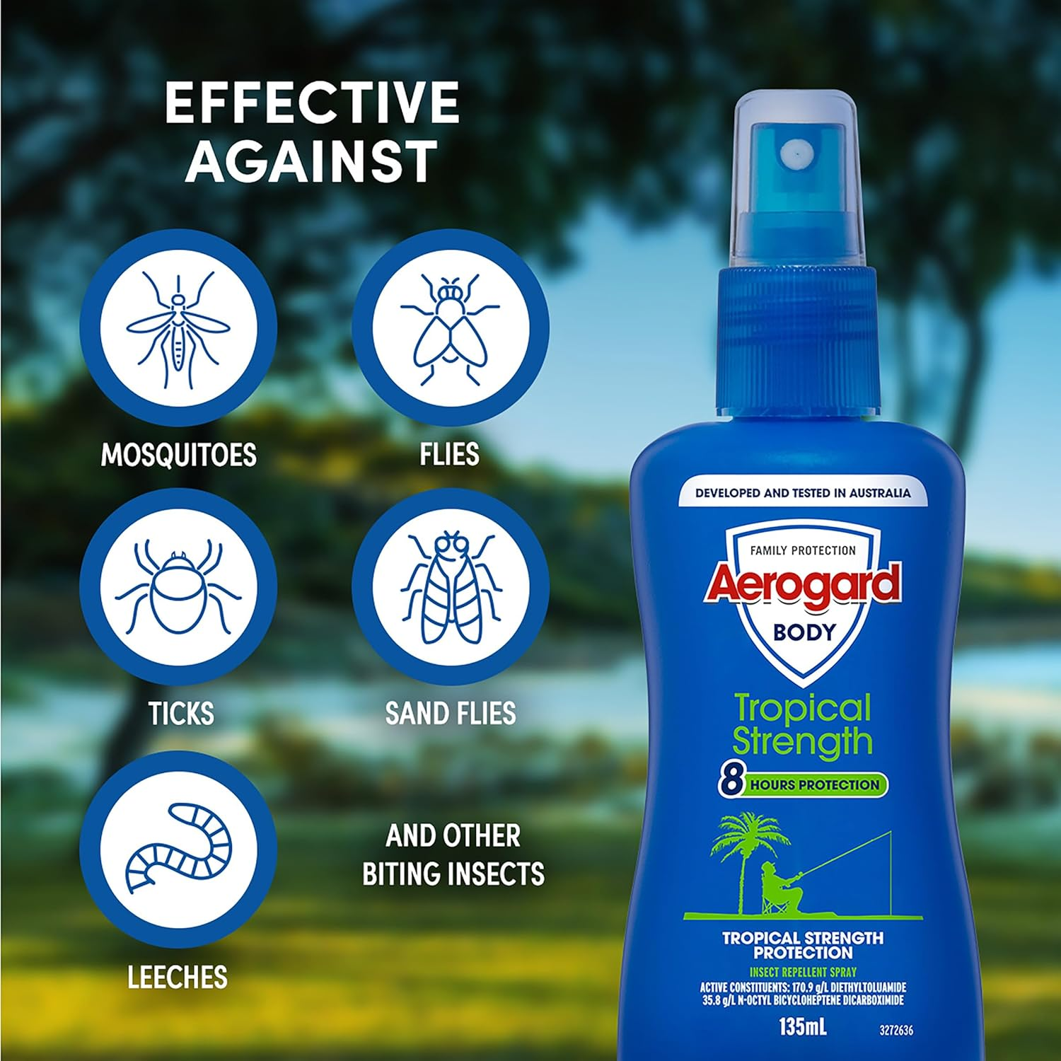 Aerogard Tropical Strength Insect Repellent Pump, 135Ml image number 1