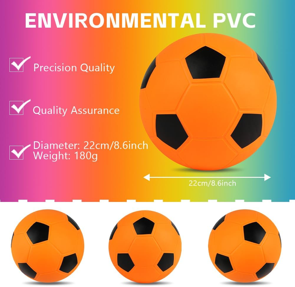 OSDUE Bouncy Kickball, PVC Children'S Play Ball, Multicoloured Rainbow Ball Children, Rainbow PVC Soft Ball for Children, Football Softball, Children'S Ball for Indoor and Outdoor Use (8.6 Inches) image number 2