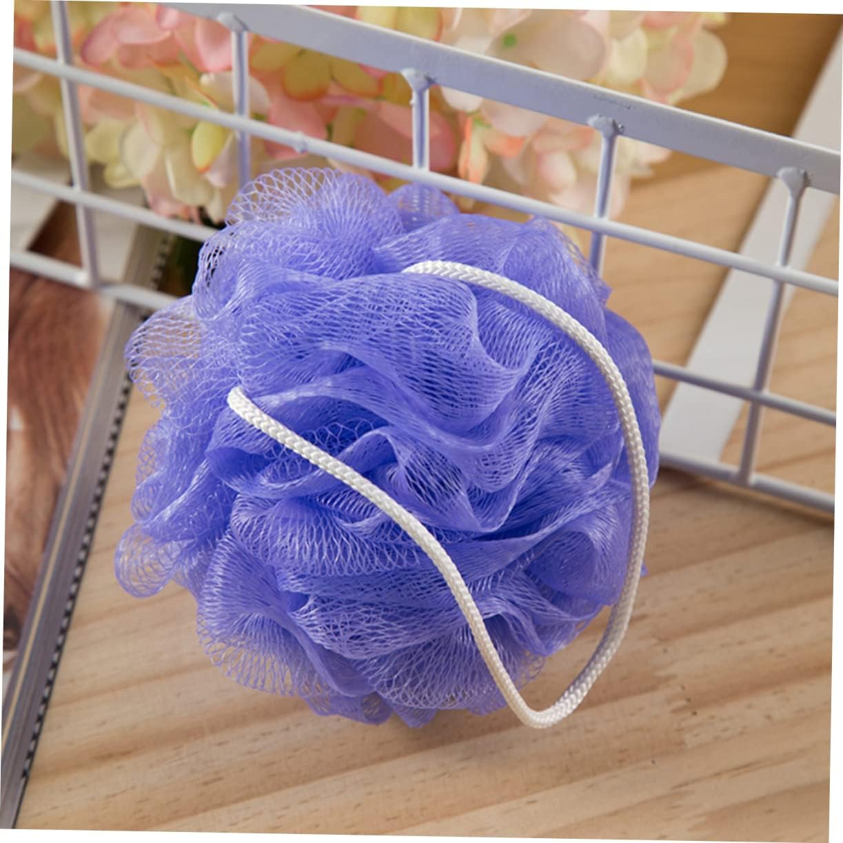 NULYLU 16Pcs Shower Sponges Soft Mesh Body Scrubber for Gentle Exfoliation for Bathroom Use Mixed Colors
