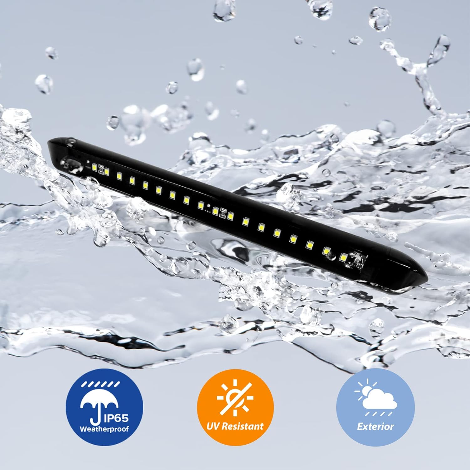 Dream Lighting Caravan Awning Exterior LED Light Black 12V Campervan Motorhome RV Boat Marine Camping Strip Bar Lighting Waterproof IP65 image number 1