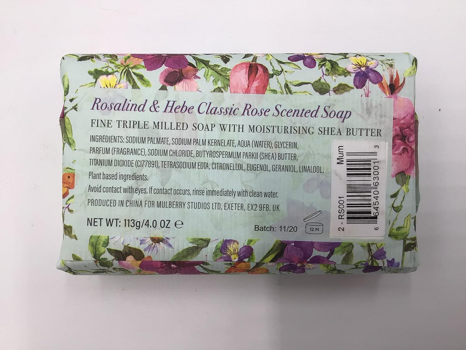 Maureen - Gift Soap Bar for Her Birthday Rose Scent Mum Grandmother Cleanser Lather Present Girl