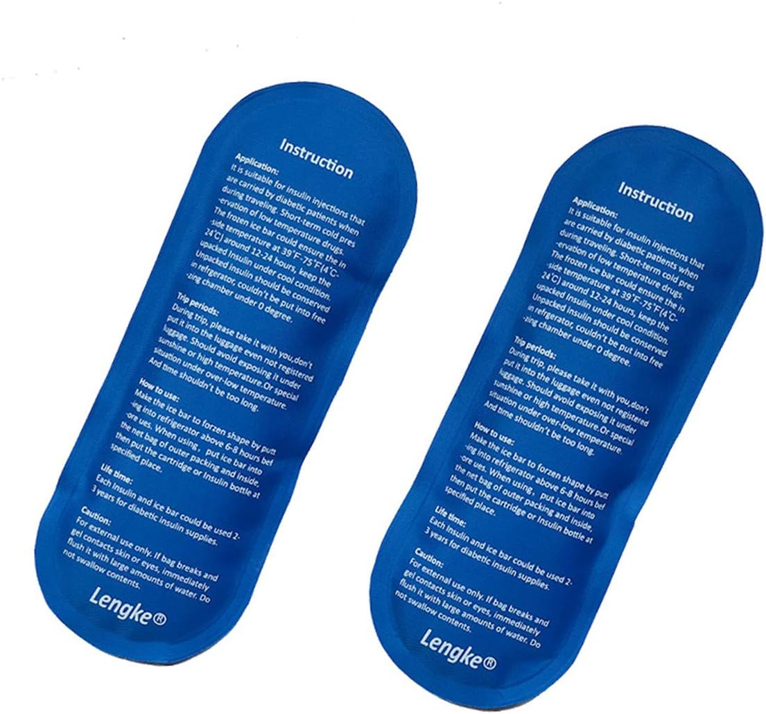 Ice Packs for Insulin Travel Case - Reusable Cooler Suitable for Diabetic Insulin Storage Bag - Blue-4Pcs image number 2