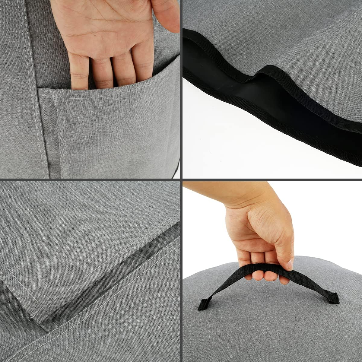 Air Fryer Dust Cover with Handle and Storage Pocket Reusable Oxford Cloth Pressure Cooker Protective Cover Washable Rice Cooker Small Appliance Dust Cover Fryer Accessories for Air Fryer BN image number 3