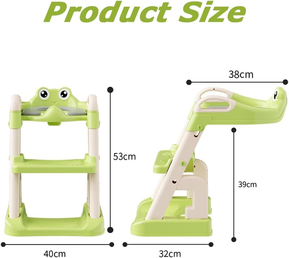Potty Training Seat,2 in 1 Potty Training Toilet,Multifunctional Toilet Ladder,Anti-Slip Pad Step Stool,Foldable Stepped Toilet Seat,For Girls Boys image number 4