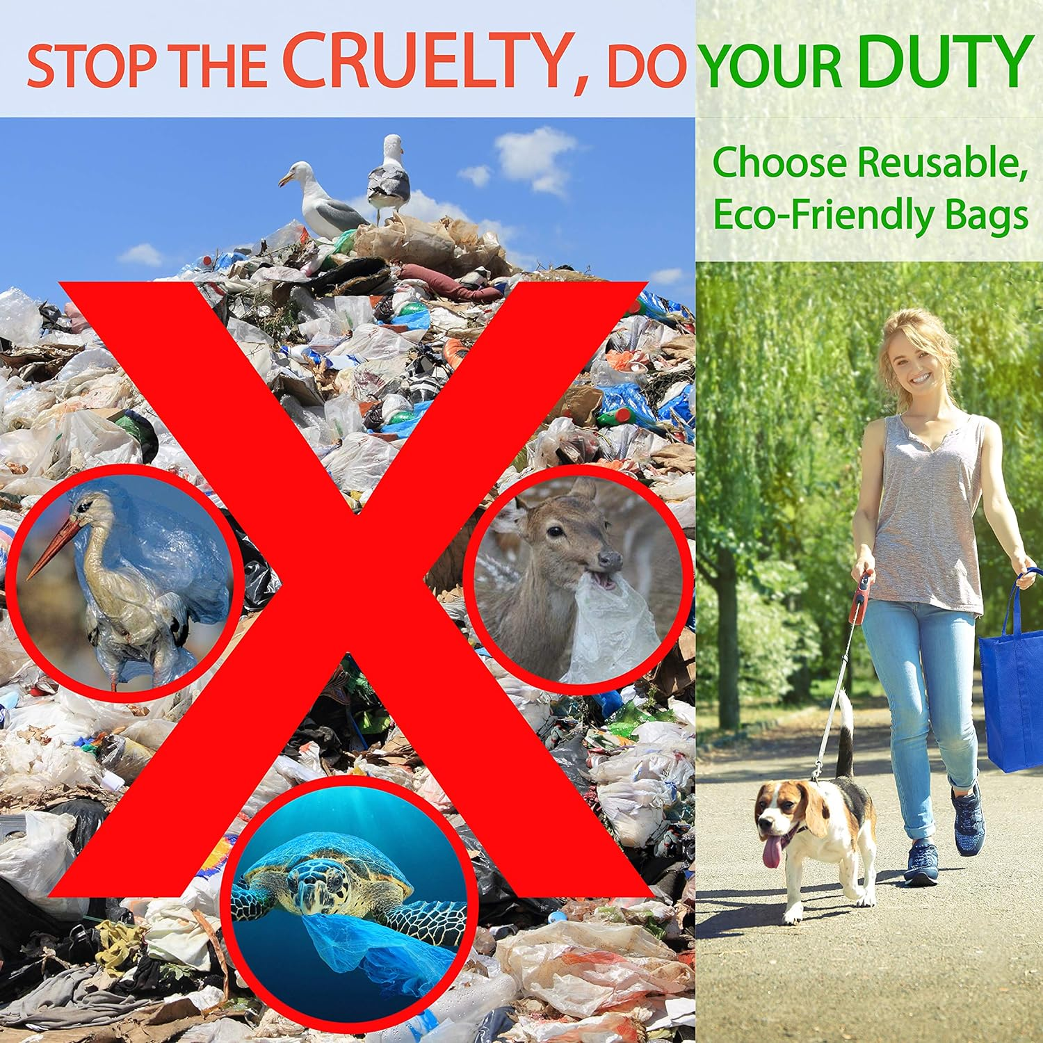 Grocery Bags Reusable Foldable for Shopping (Set of 5), Foldable into Pouch, Extra Large & Durable Heavy Duty Shopping Totes, Washable, Long Handles & Eco Friendly Reusable Shopping Bags image number 6