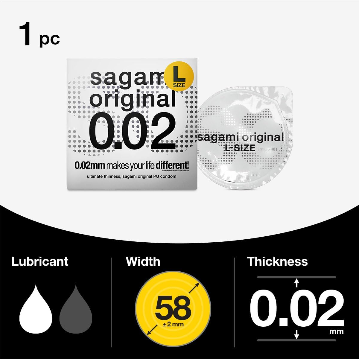 Sagami Original 0.01 & 0.02 PU Condoms Experience 5'S Pack