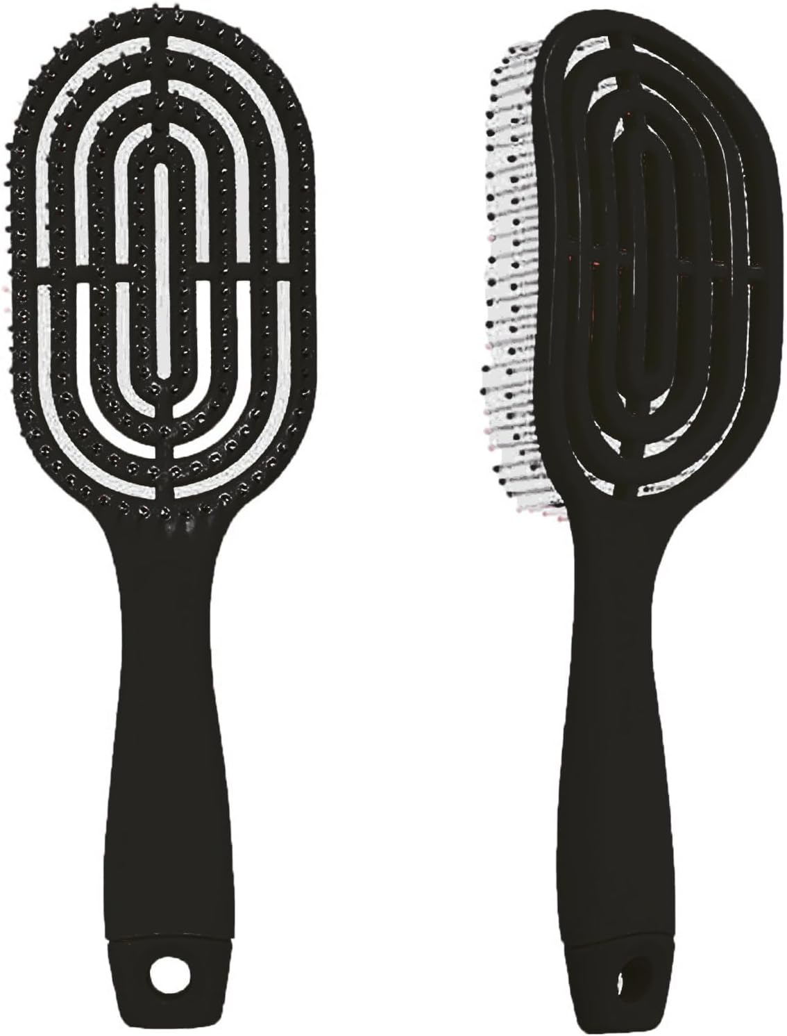 Organic Detangling Hair Brush for Women, Men and Children - Does Not Pull on Hair Straightening Brushes for Straight, Curly Wet Hair Home Massage Comb (Yellow)