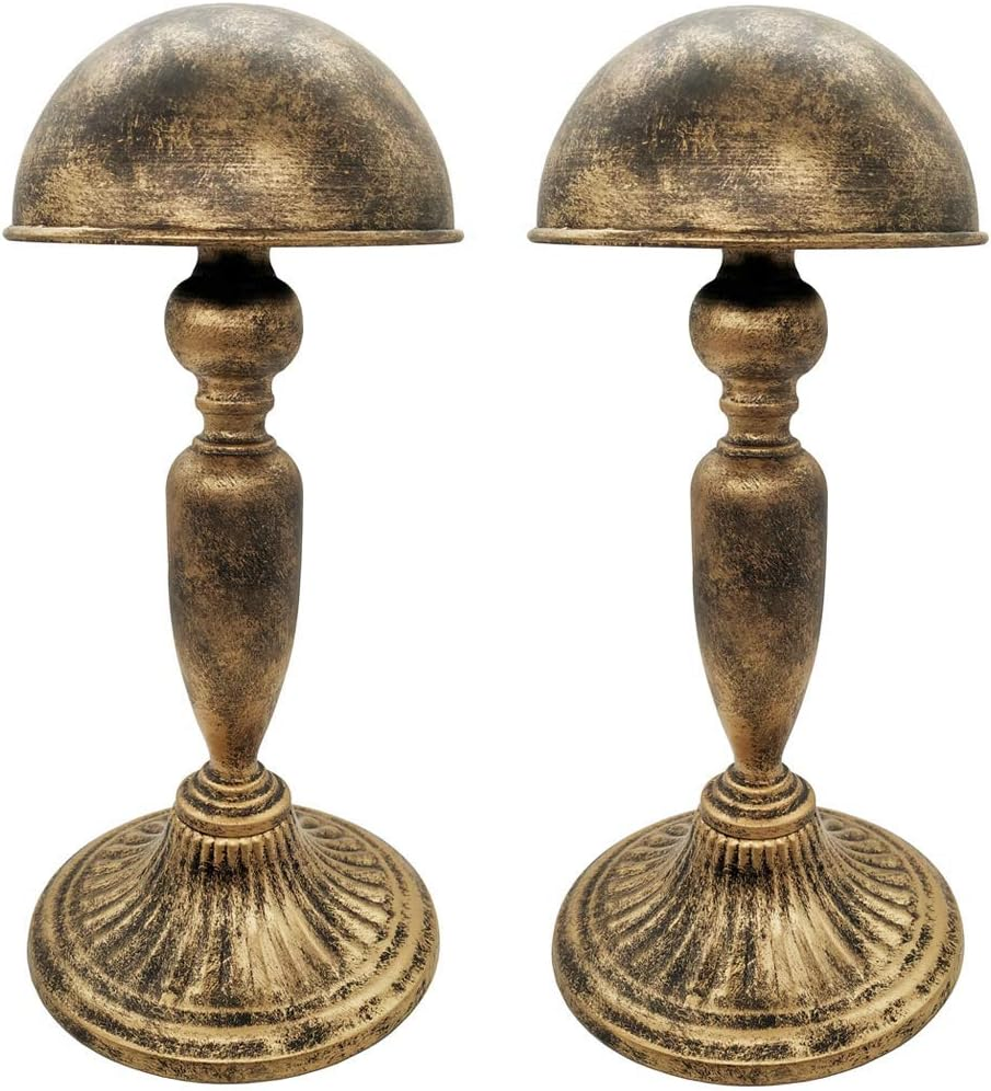 Owlgift Vintage Style Dome Shape Removable Metal Hat Rack, Cap, Wig Storage Holder Display Stand, Black (1Pc)