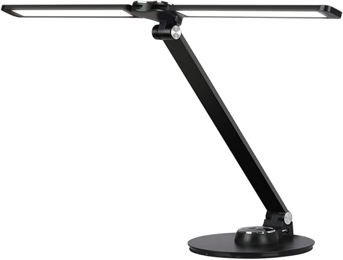 LED Piano Practice Light Foldable Adjustable Music Reading Desktop Desk Table Lamp USB Charing Port Stand Dimmable (Black) - Black image number 5