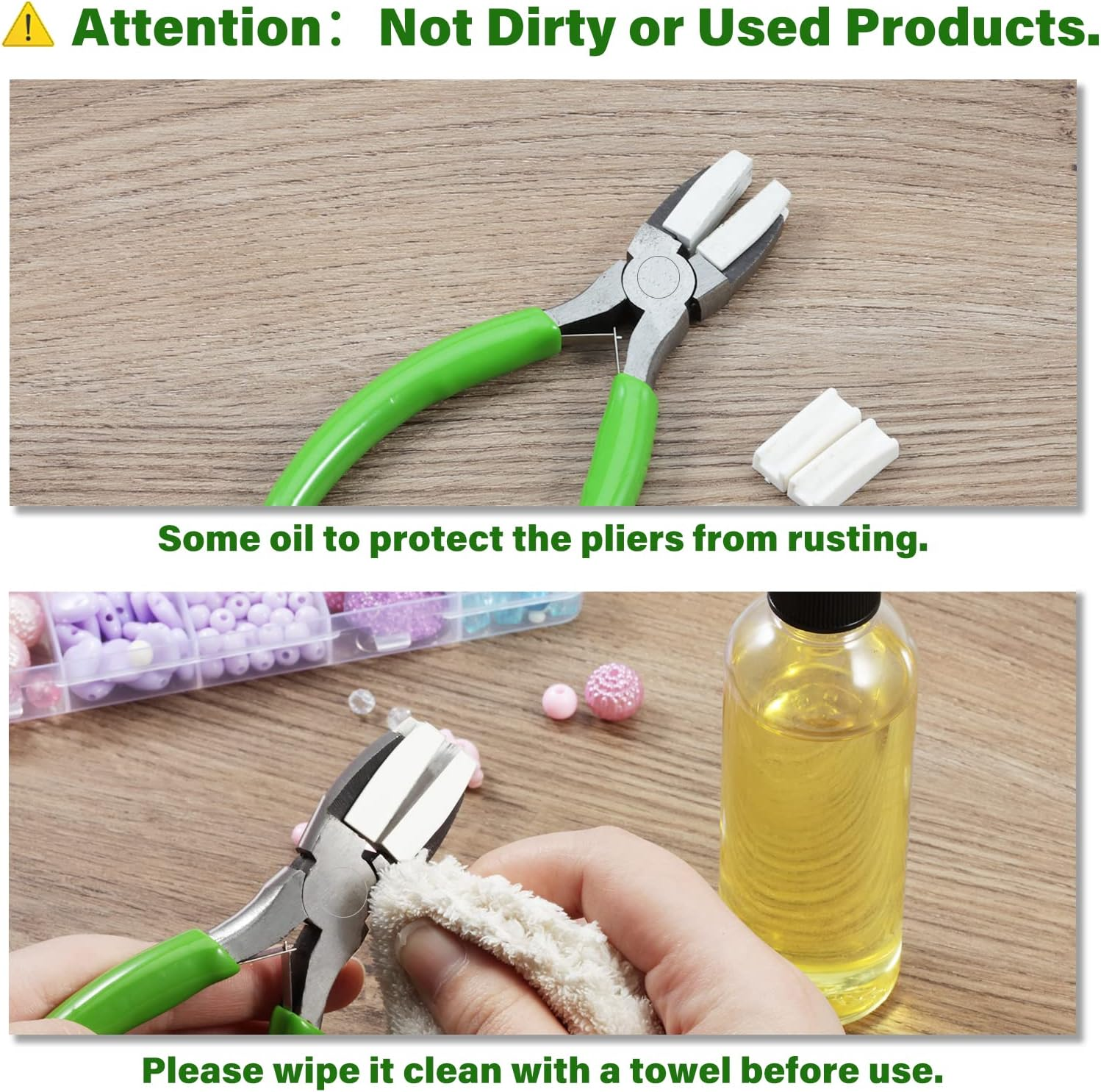 SPEEDWOX Double Nylon Jaw Pliers 5 Inches with Extra Nylon Jaws Wire Straightener Pliers with Double Leaf Spring Jewelry Making Tool for Beading Twisting Shaping Wire image number 6