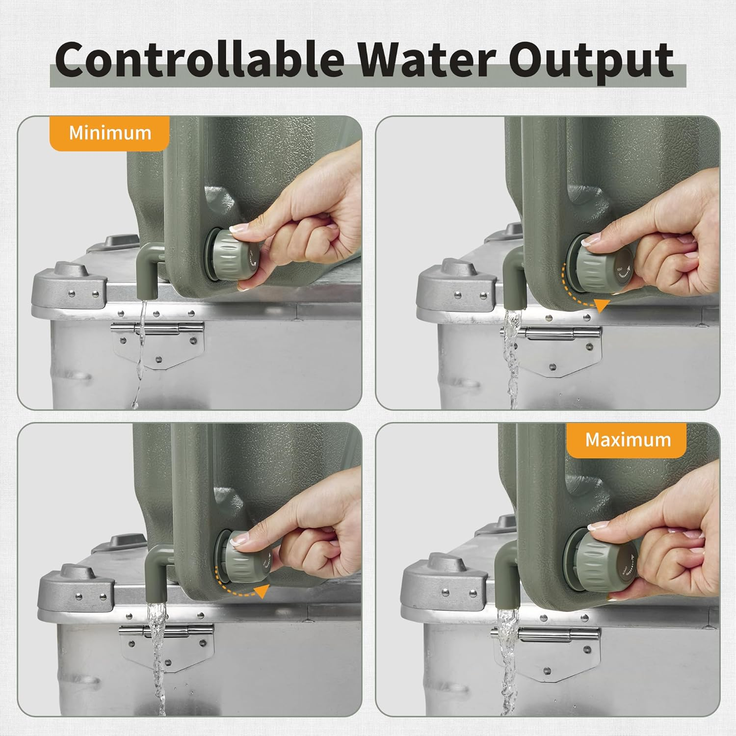 Naturehike Camping Bucket, Outdoor Water Container Food Grade PE Barrel, 12L/20L Portable Durable Water Storage for Outdoor Hiking Picnic Travel image number 5