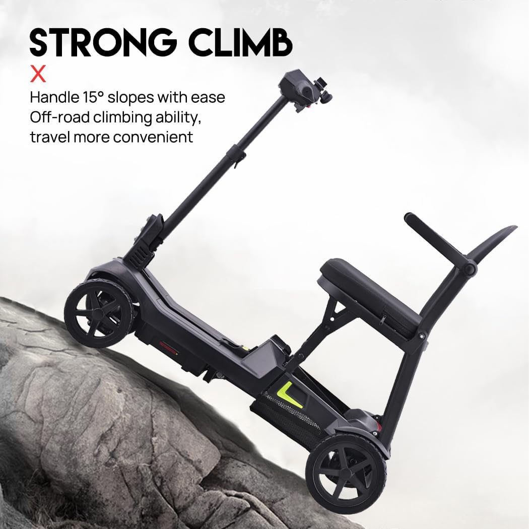 2025 Electric Mobility Scooter with Storage Basket Adjustable Seat and Handlebars, Headlight Taillights,30Km Range, 150KG Capacity image number 3