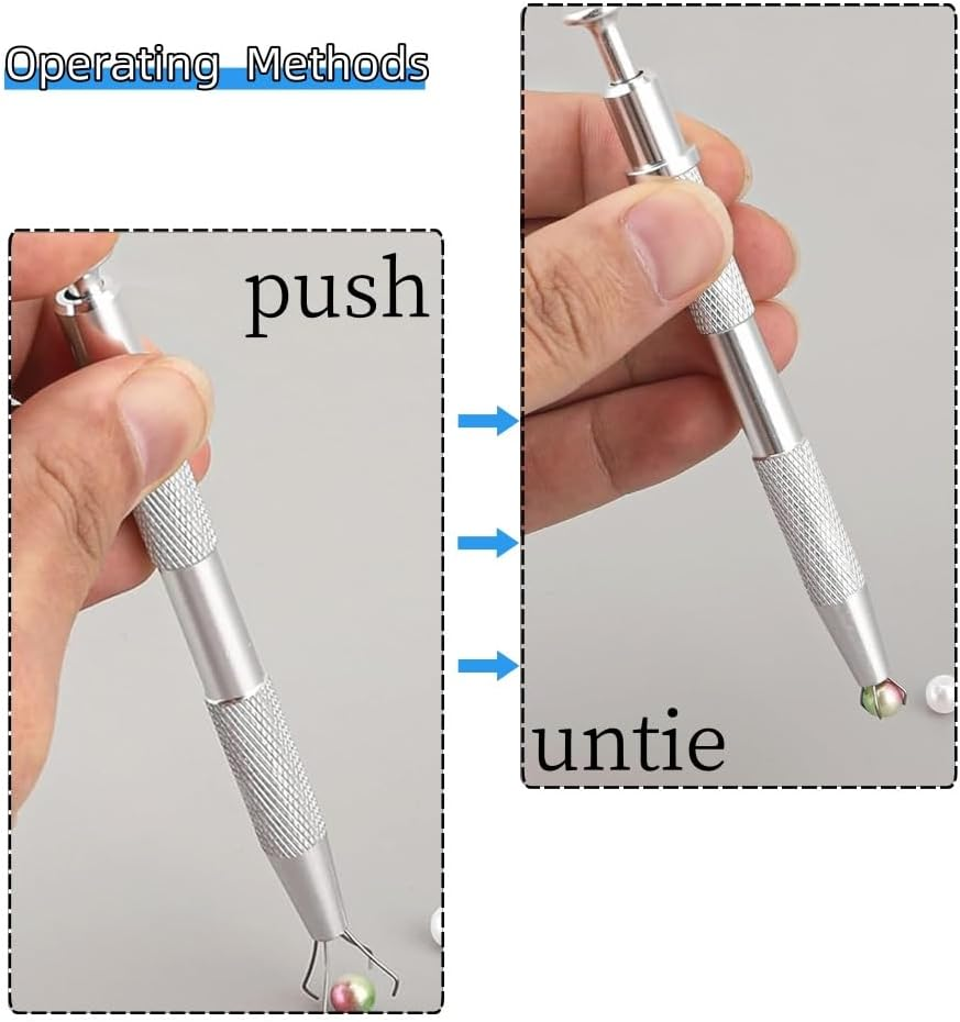 Cake Decoration Set, Cake Biscuit Decoration Items Include a Pearl Gripper with 4 Claws and Stainless Steel Cake Tweezers with a Shovel Head for Pearl Sprinkling Cake Biscuit Decoration Items（4Pcs） image number 5