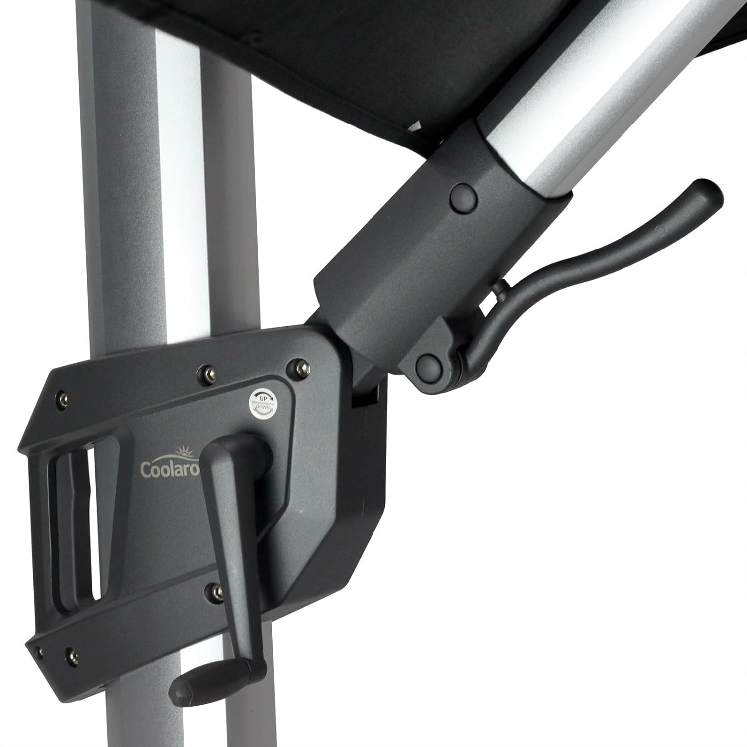 Coolaroo Hampton Rectangle Cantilever Umbrella, Black, 200 X 300 Cm Size