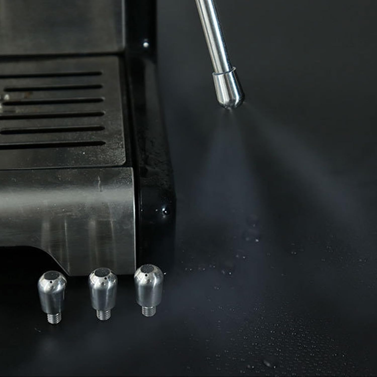 Steam Nozzle Tip Spout, Stainless Steel Tip Milk Foam Spout Rust Proof Coffee Maker Steam Nozzle for Breville 8 Series Coffee Machine 4 Hole image number 2