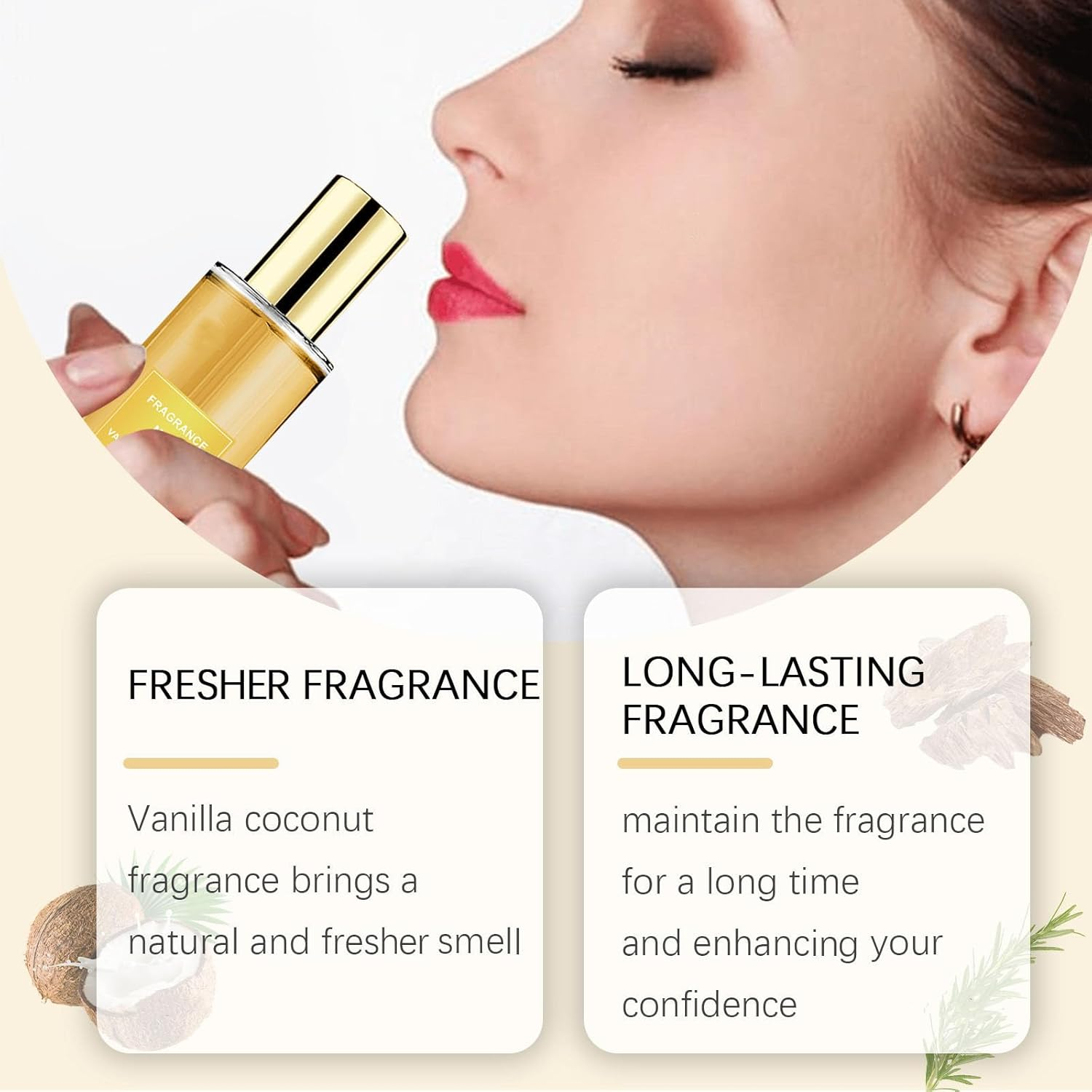 Vanilla Coconut Body Spray, Coconut Fragrance Mist, Body Spray Perfume Women, Long-Lasting Fragrance Perfume, Vanilla Body Women Spray, Hair & Body Fragrance Mist (1Pcs) - 2Pcs image number 2