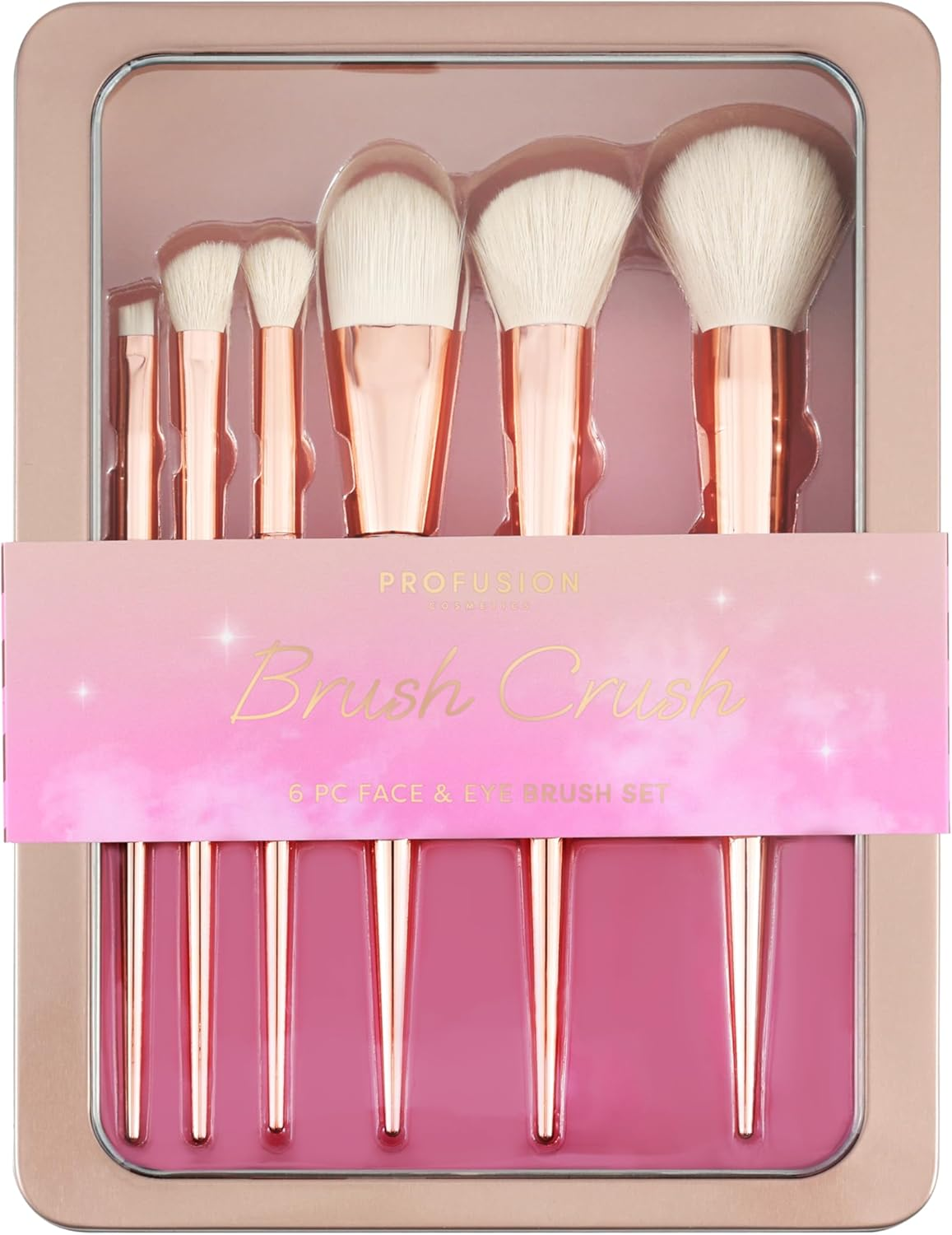 PROFUSION COSMETICS BRUSH CRUSH - 6 PC FACE & EYE BRUSH SET image number 1