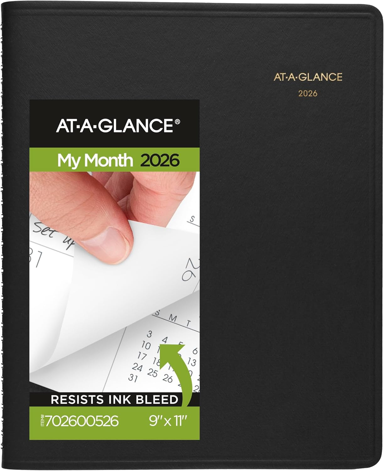 AT-A-GLANCE 2026 Planner, Monthly, 15-Month, 9" X 11", Large, Black (702600526) image number 4