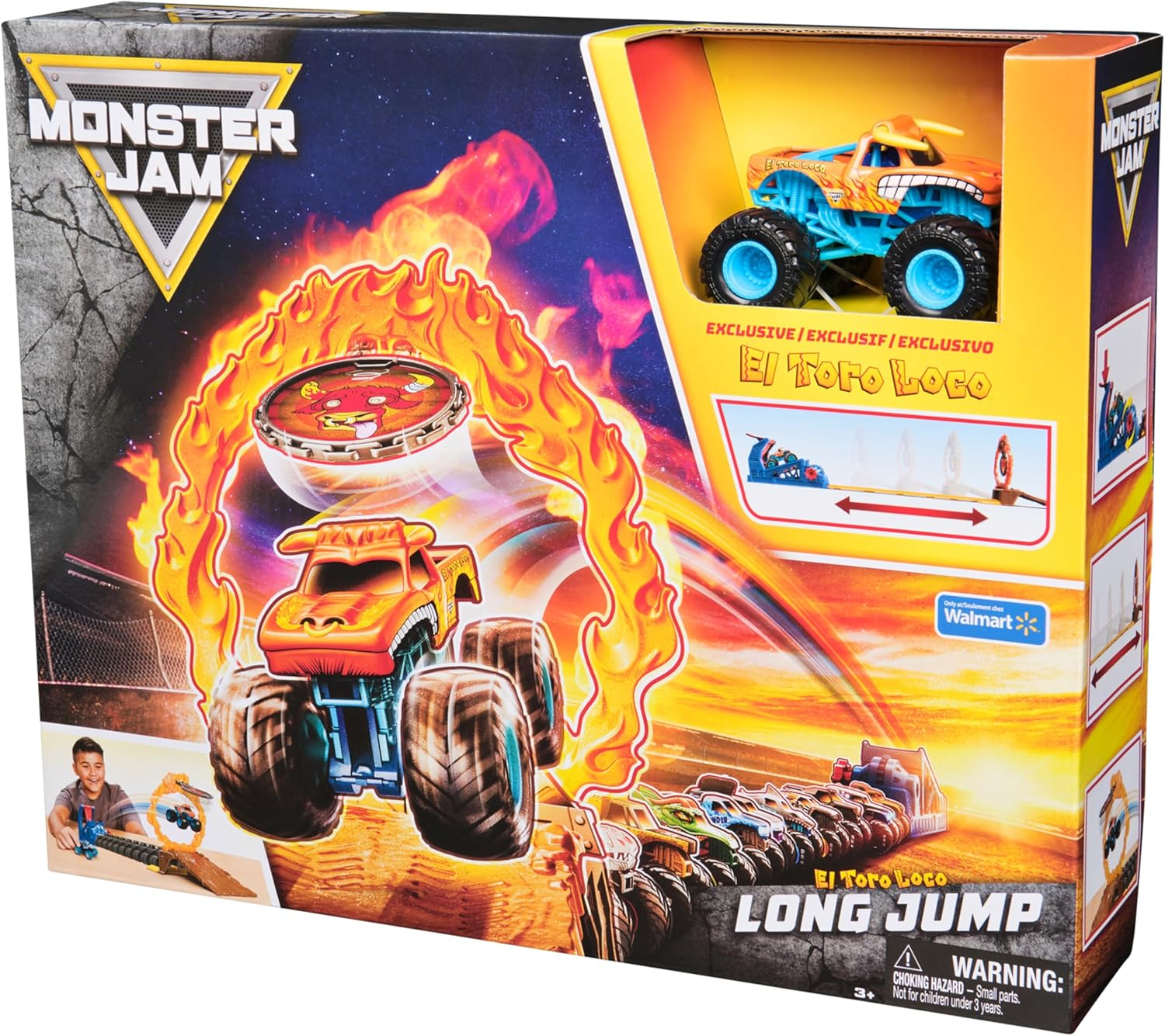 Monster Jam El Toro Loco Long Jump Playset with Exclusive Monster Truck (Walmart Exclusive) image number 4