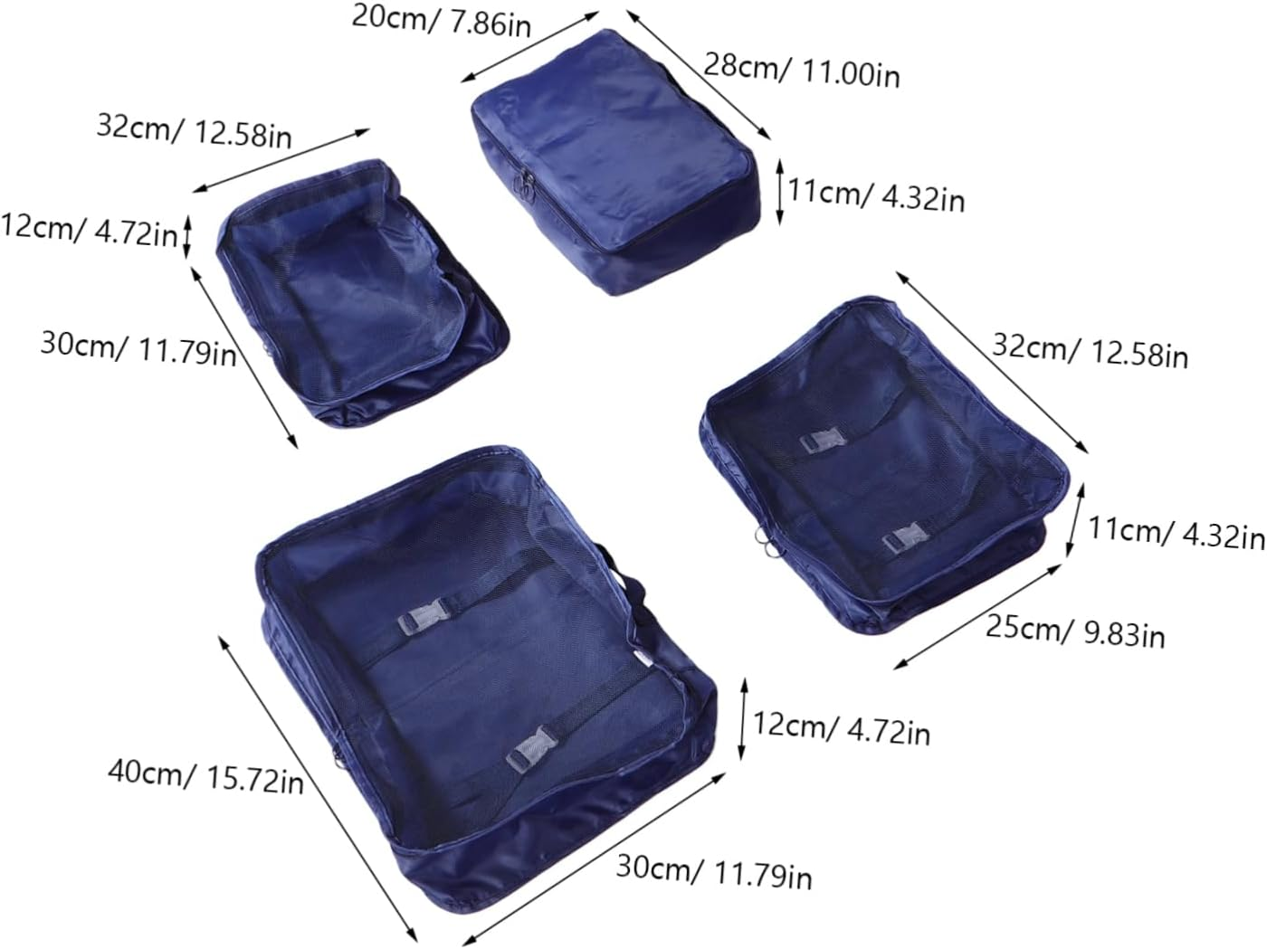 Beavorty Organizer Bag for Travel Suitcase Luggage Packing Cubes Underwear Storage Bag image number 4
